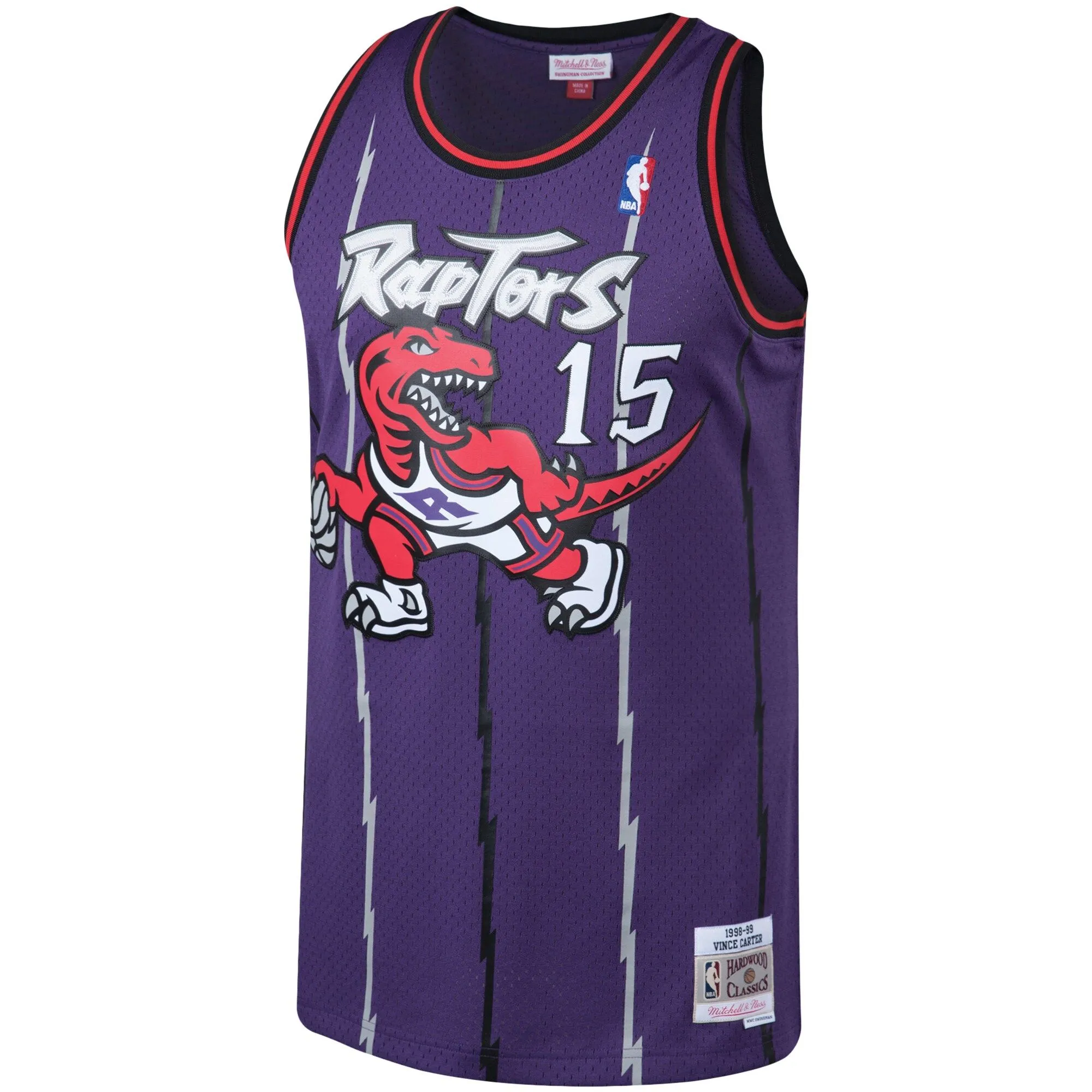 Vince Carter Toronto Raptors Mitchell & Ness 1998/99 Big & Tall Hardwood Classics Swingman Jersey - Purple