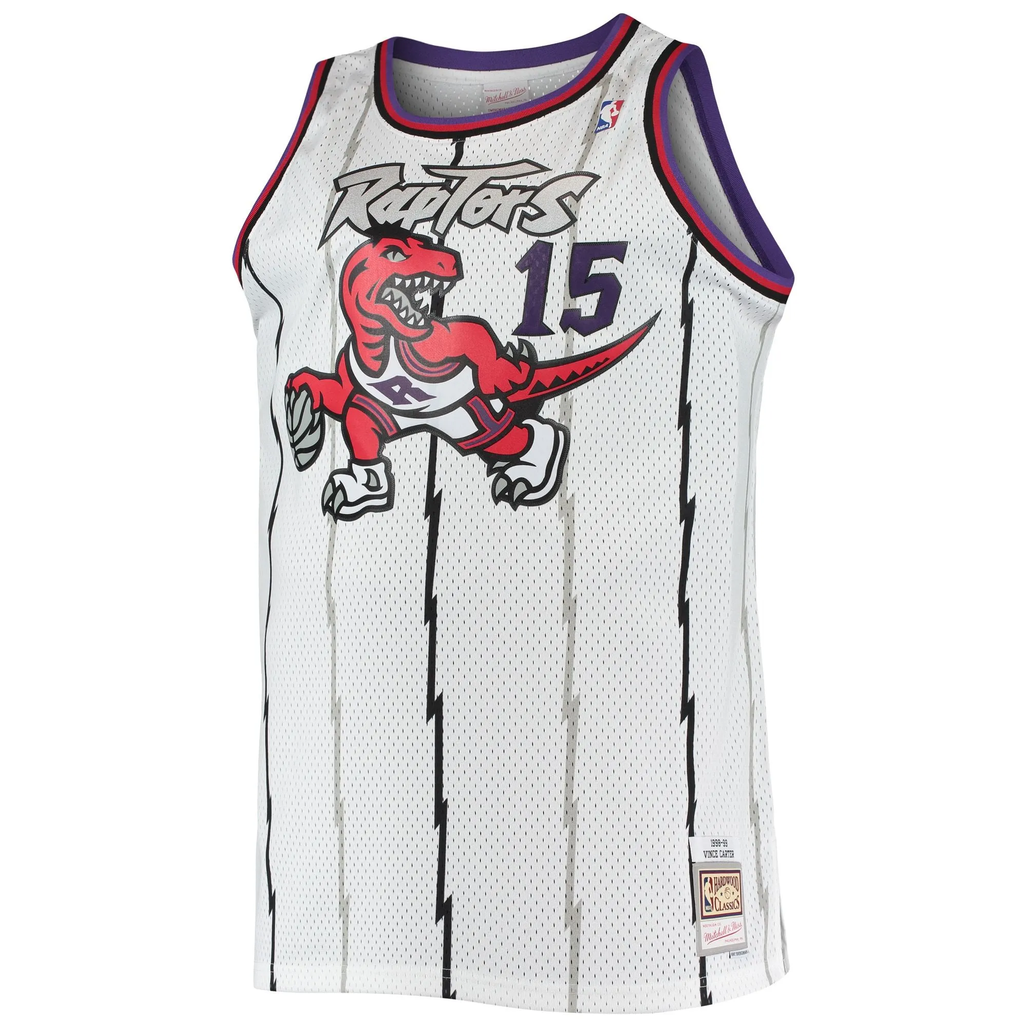 Vince Carter Toronto Raptors Mitchell & Ness 1998/99 Big & Tall Hardwood Classics Swingman Jersey - White