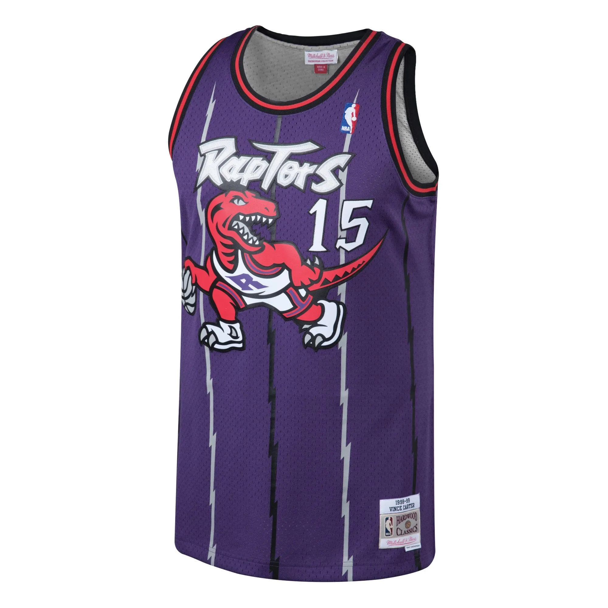 Vince Carter Toronto Raptors Mitchell & Ness 1998/99 Hardwood Classics Swingman Jersey - Purple