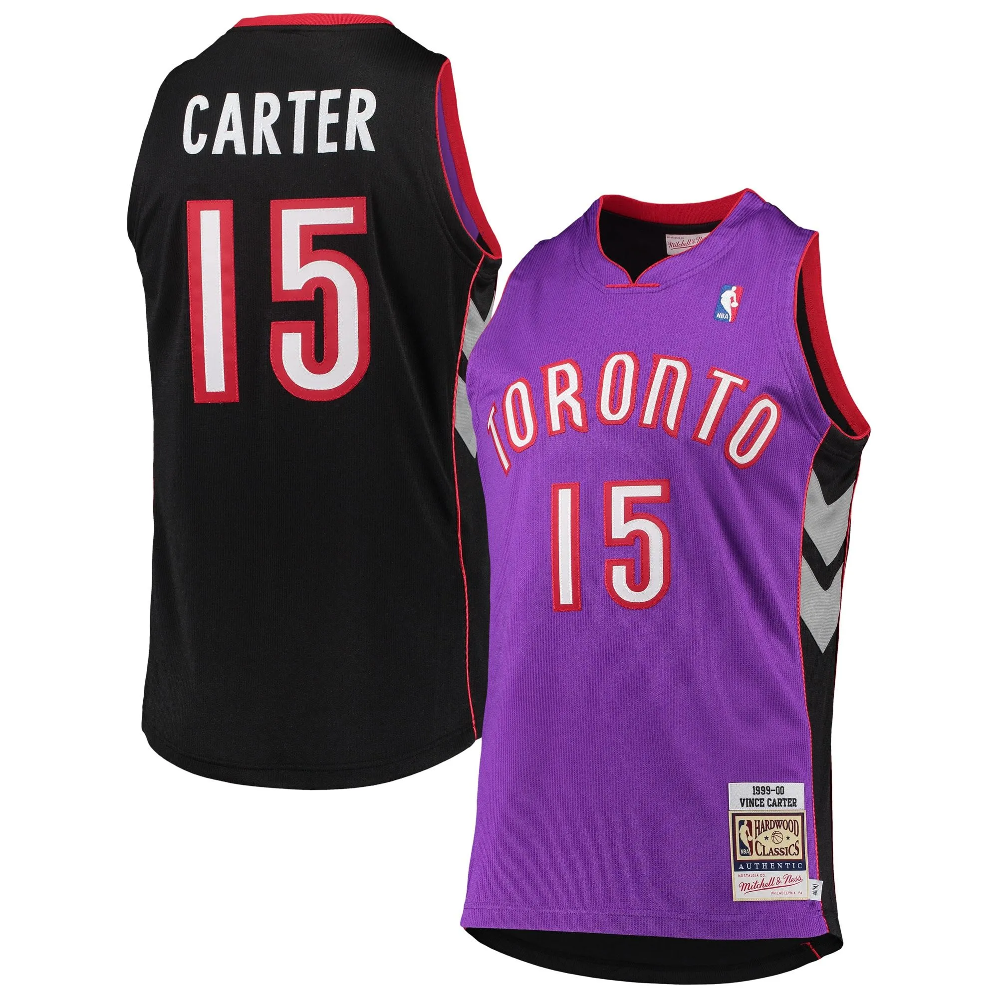 Vince Carter Toronto Raptors Mitchell & Ness 1999/2000 Hardwood Classics  Jersey - Purple