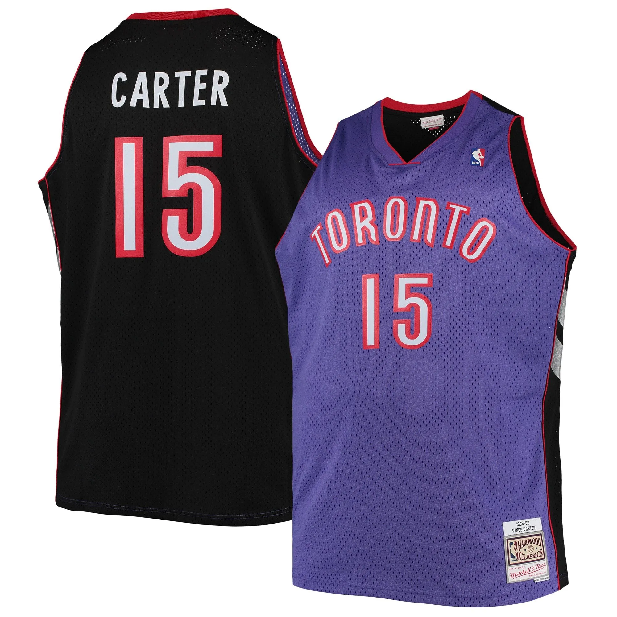 Vince Carter Toronto Raptors Mitchell & Ness Big & Tall 1999/00 Hardwood Classics Swingman Jersey - Purple