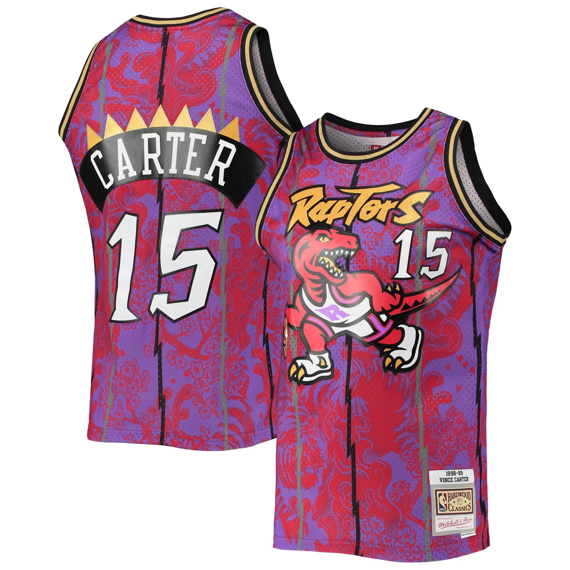 Vince Carter Toronto Raptors Mitchell & Ness Hardwood Classics 1998/99 Lunar New Year Swingman Jersey - Purple