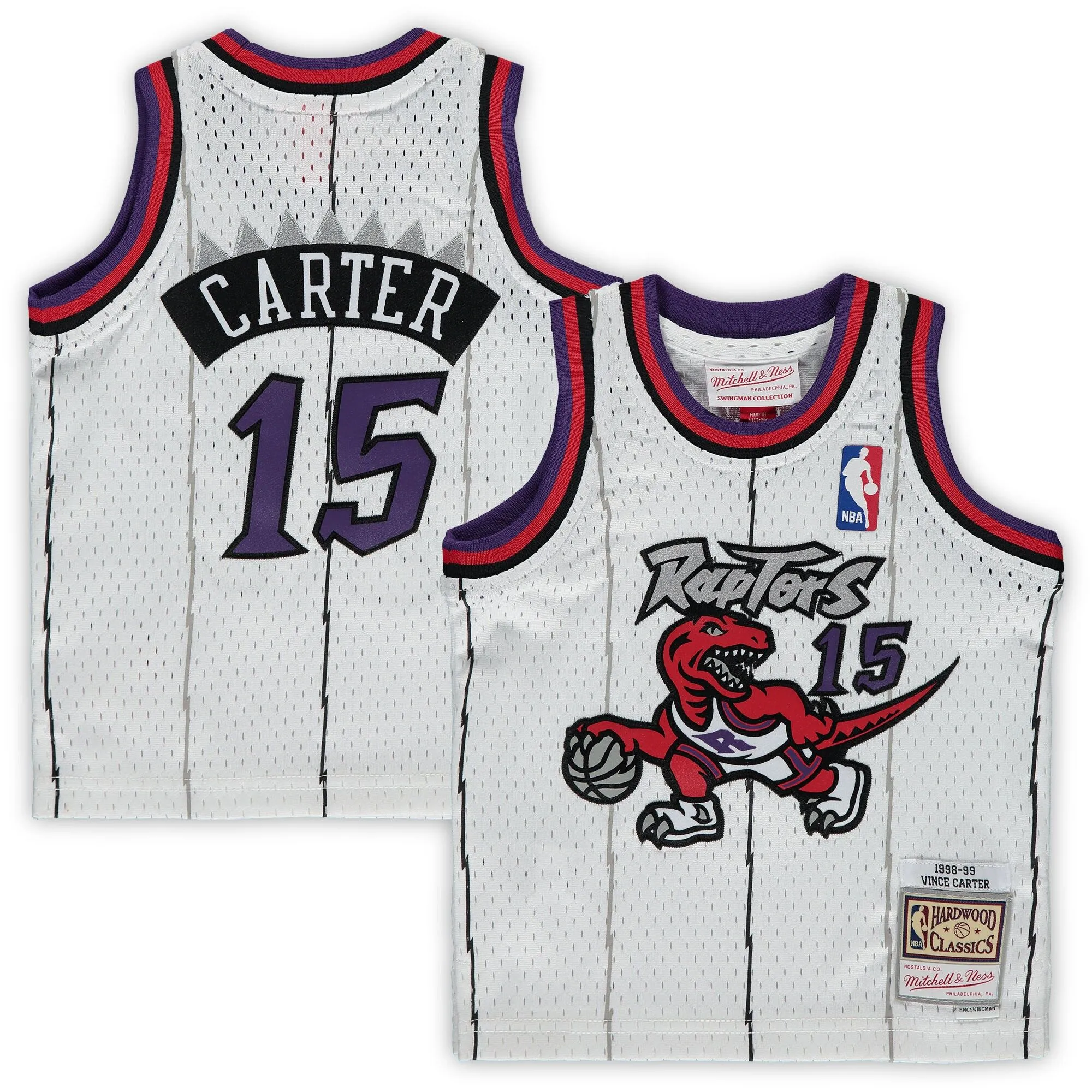 Vince Carter Toronto Raptors Mitchell & Ness Infant 1998/99 Hardwood Classics Player Jersey - White