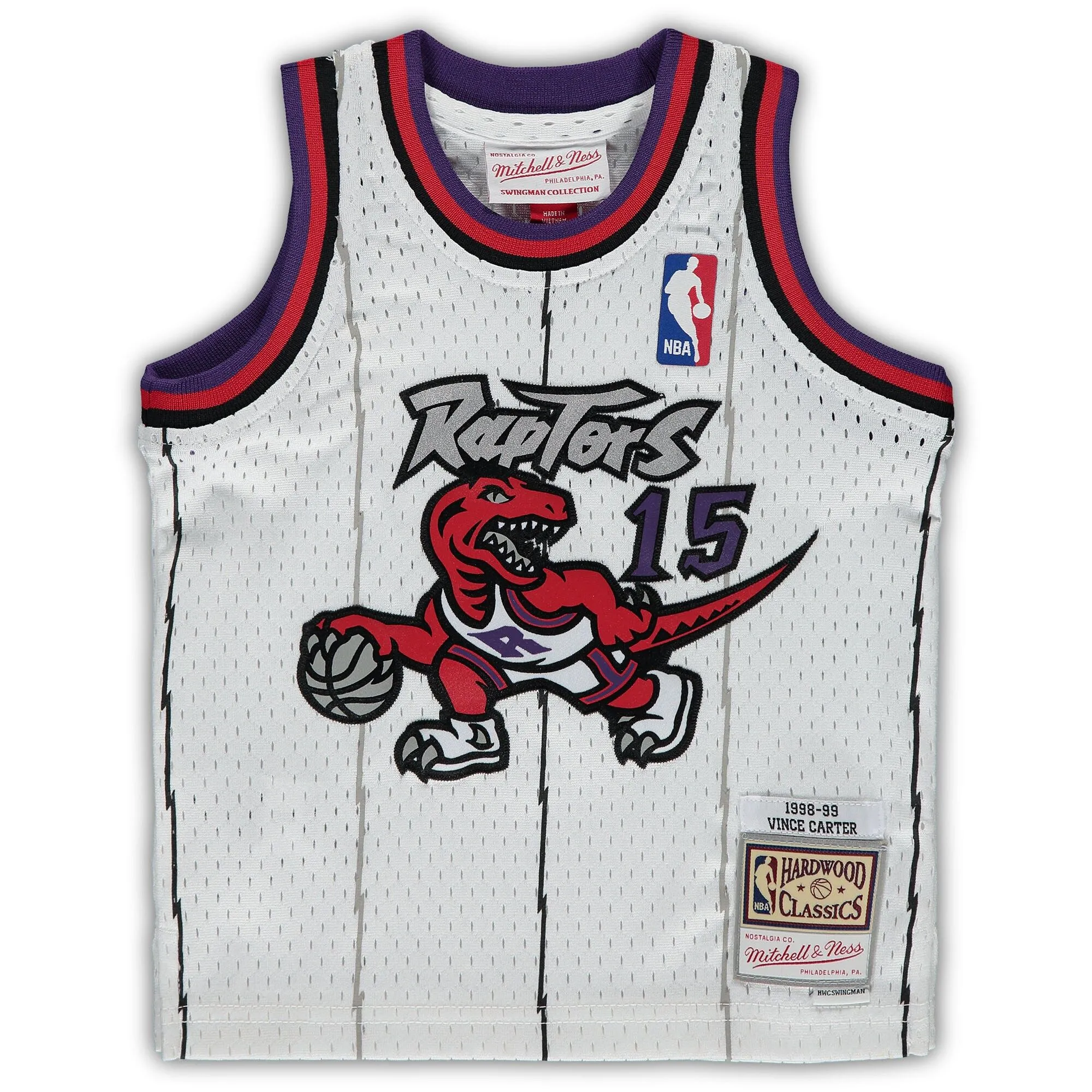 Vince Carter Toronto Raptors Mitchell & Ness Infant 1998/99 Hardwood Classics Player Jersey - White