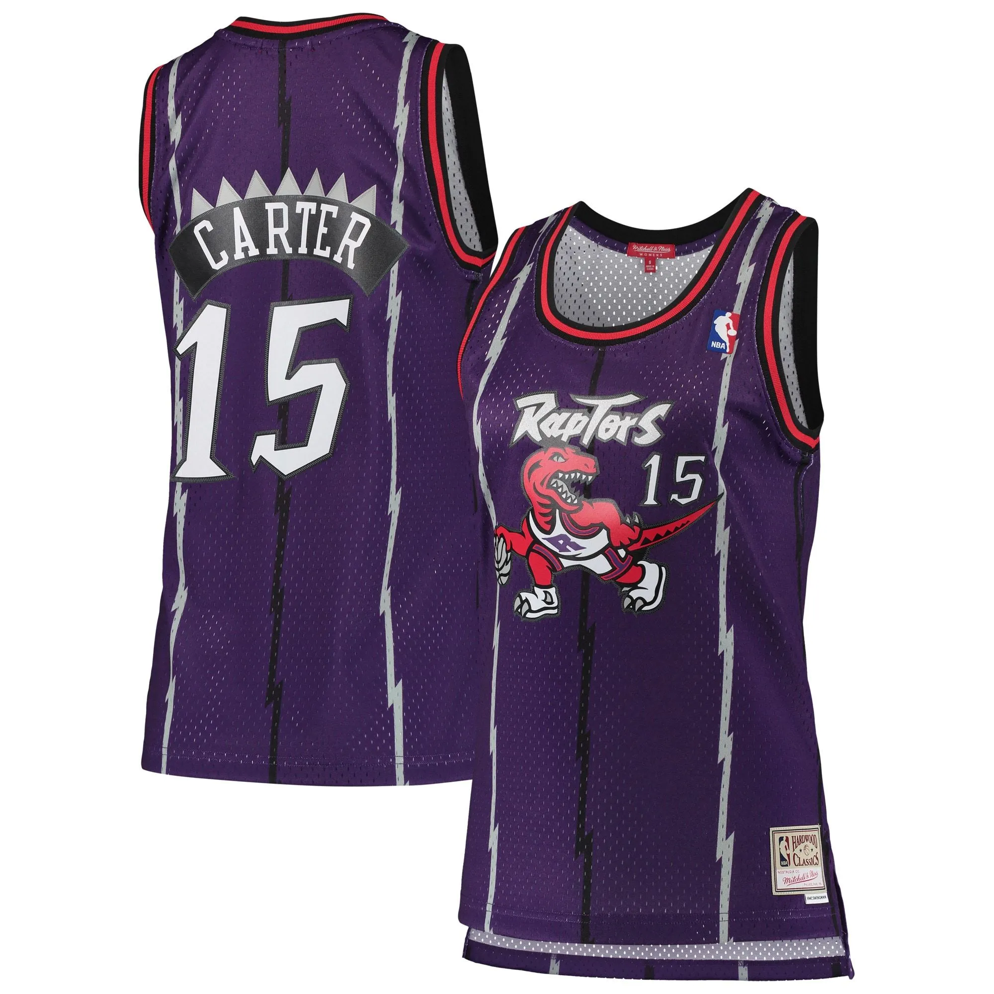 Vince Carter Toronto Raptors Mitchell & Ness Women's 1998/99 Hardwood Classics Swingman Jersey - Purple