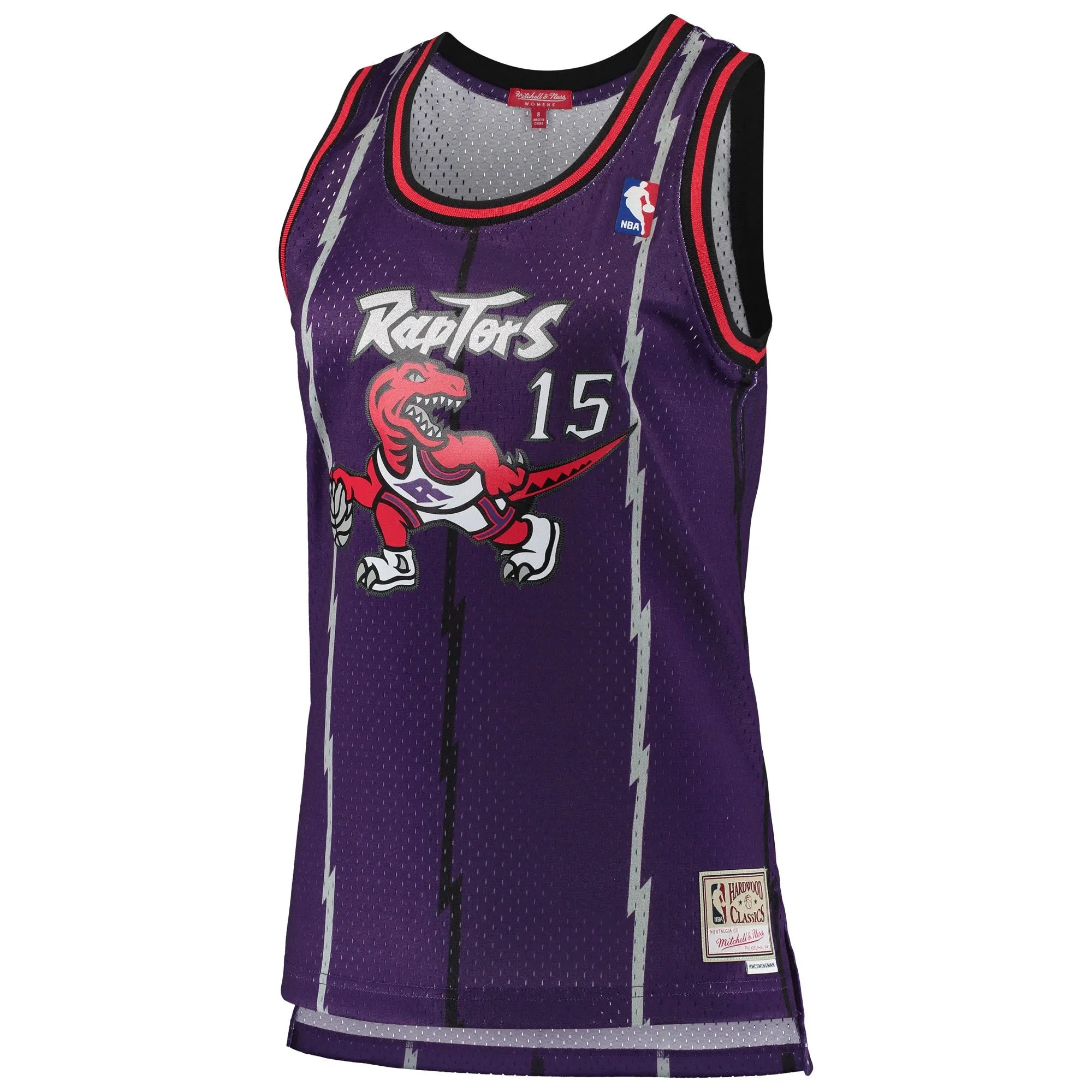 Vince Carter Toronto Raptors Mitchell & Ness Women's 1998/99 Hardwood Classics Swingman Jersey - Purple