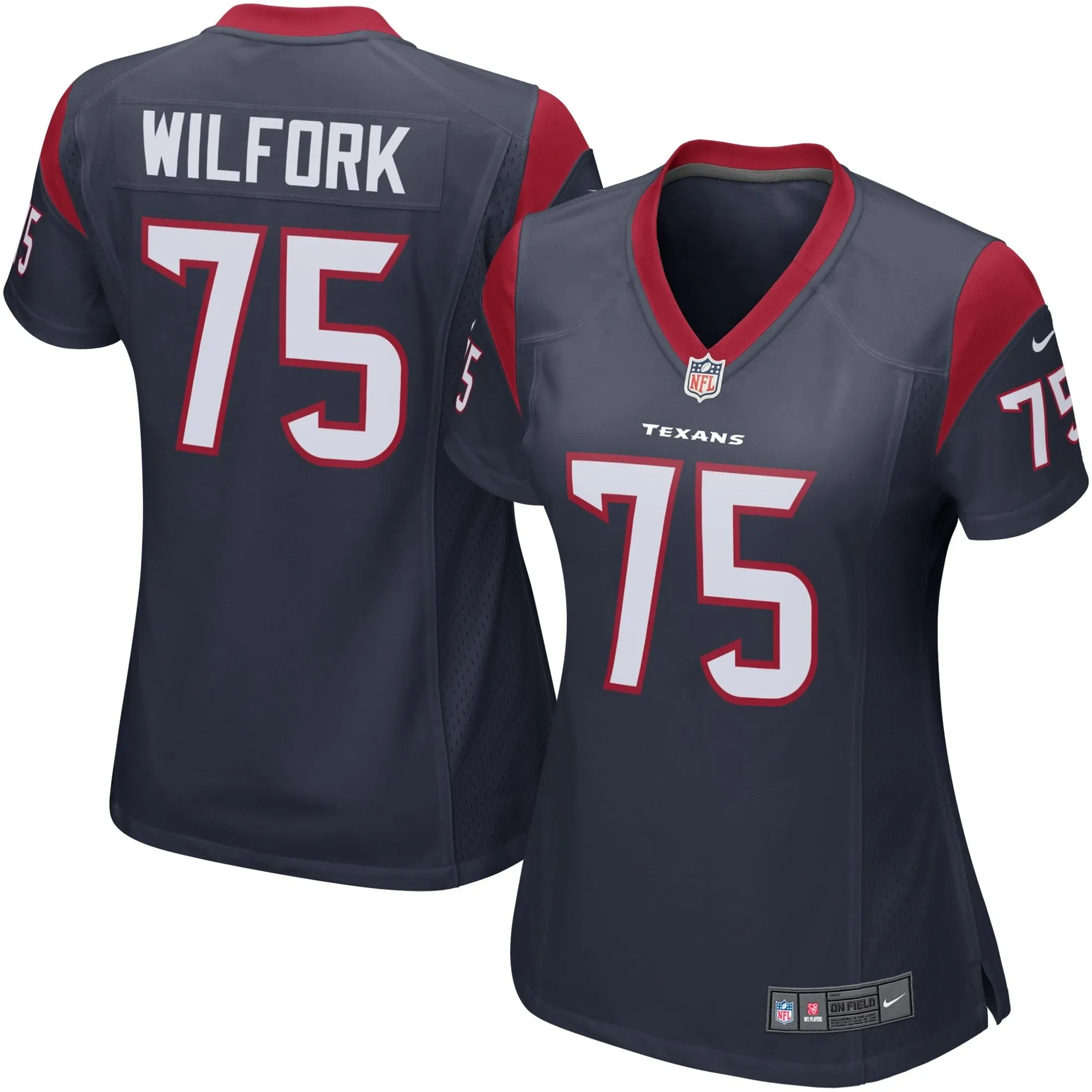 Vince Wilfork Houston Texans  Women's Game Jersey - Navy Blue