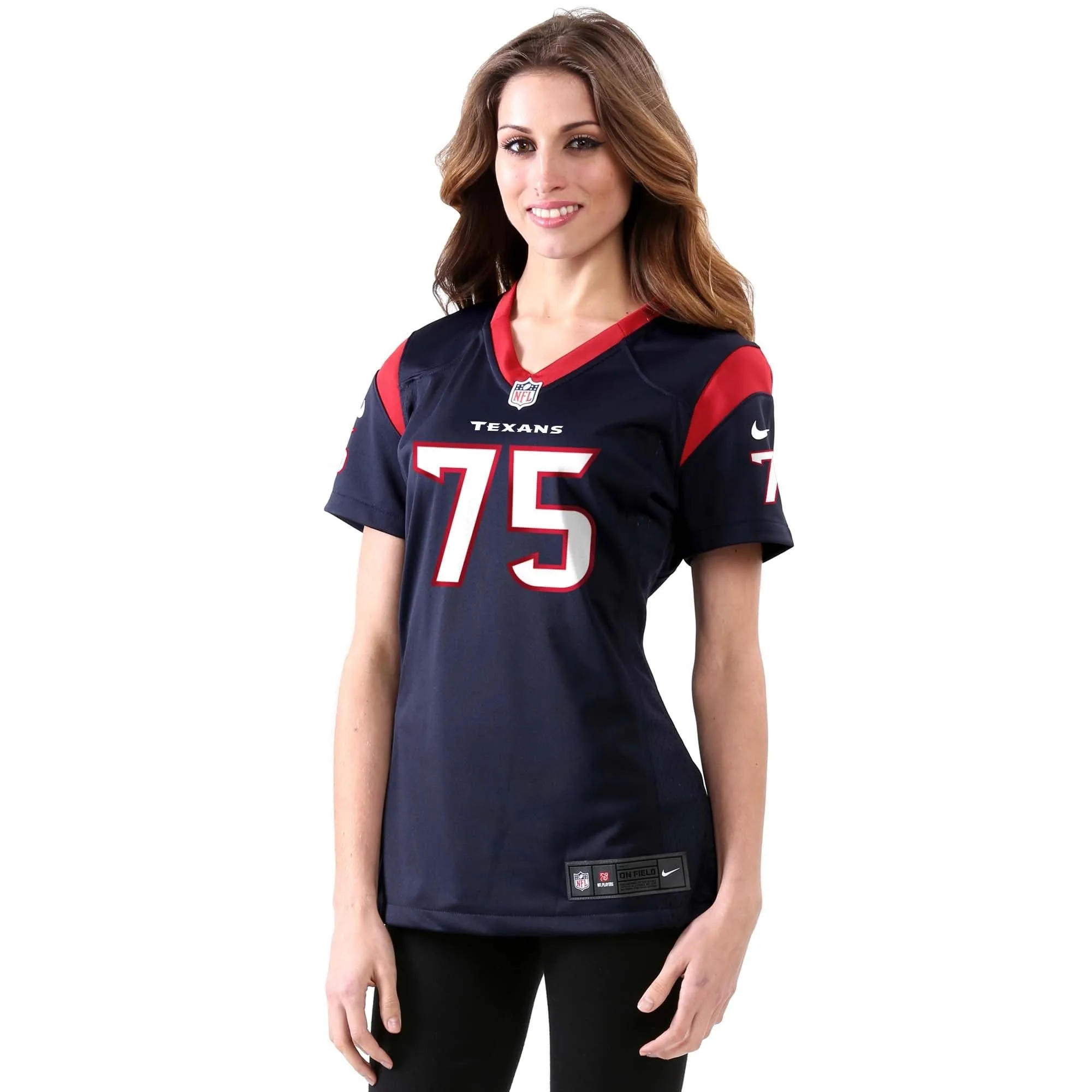 Vince Wilfork Houston Texans  Women's Game Jersey - Navy Blue