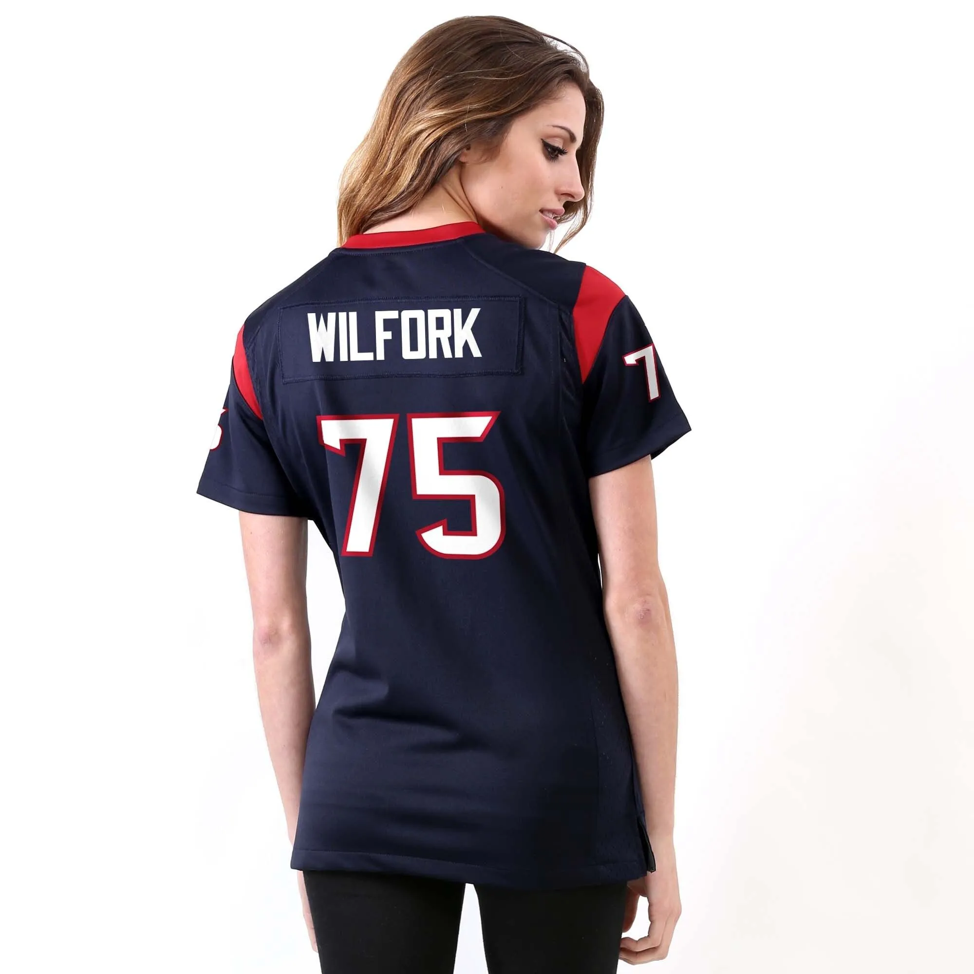 Vince Wilfork Houston Texans  Women's Game Jersey - Navy Blue