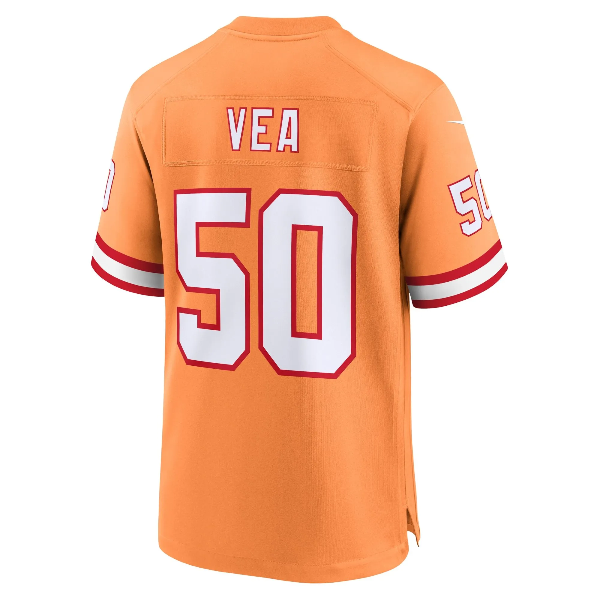 Vita Vea Tampa Bay Buccaneers  Throwback Game Jersey - Orange