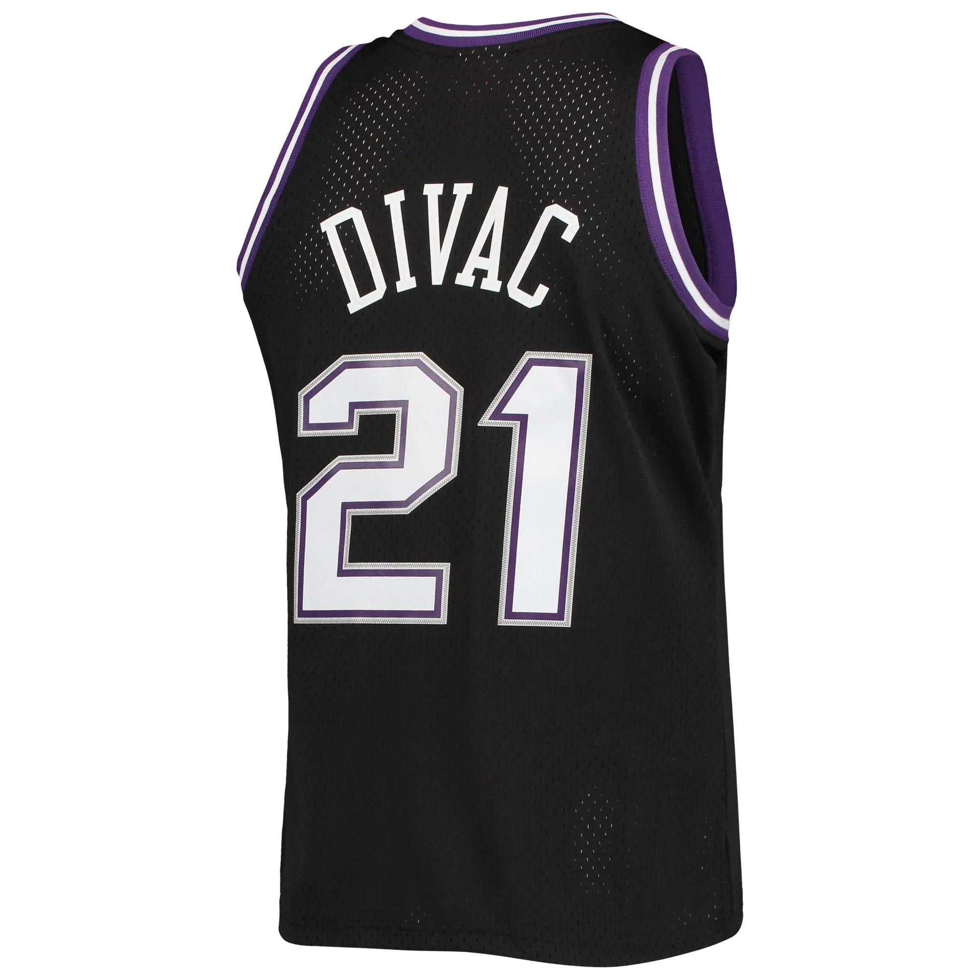 Vlade Divac Sacramento Kings Mitchell & Ness 2000/01 Hardwood Classics Swingman Jersey - Black