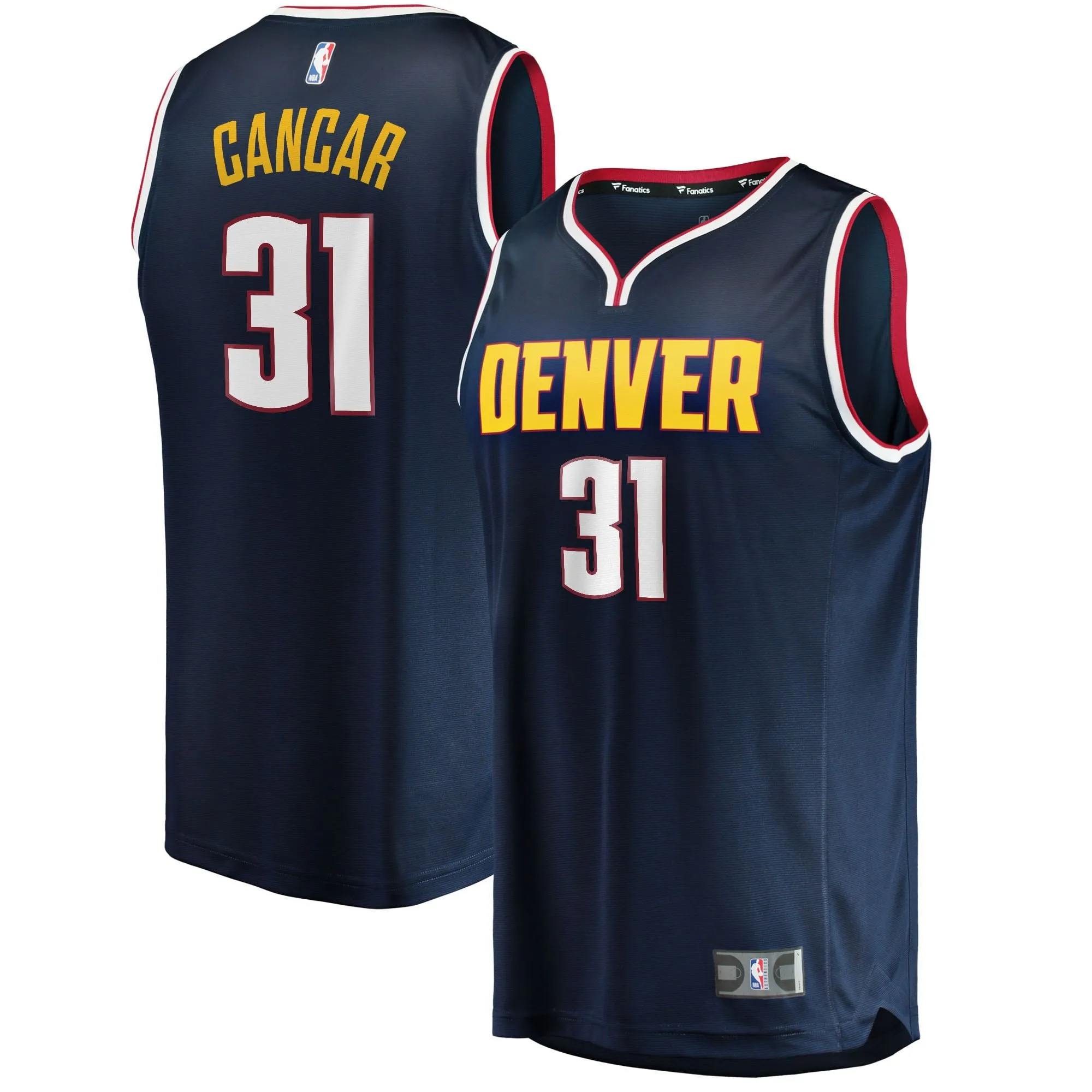 Vlatko Cancar Denver Nuggets Fanatics Branded 2021/22 Fast Break Replica Jersey - Icon Edition - Navy