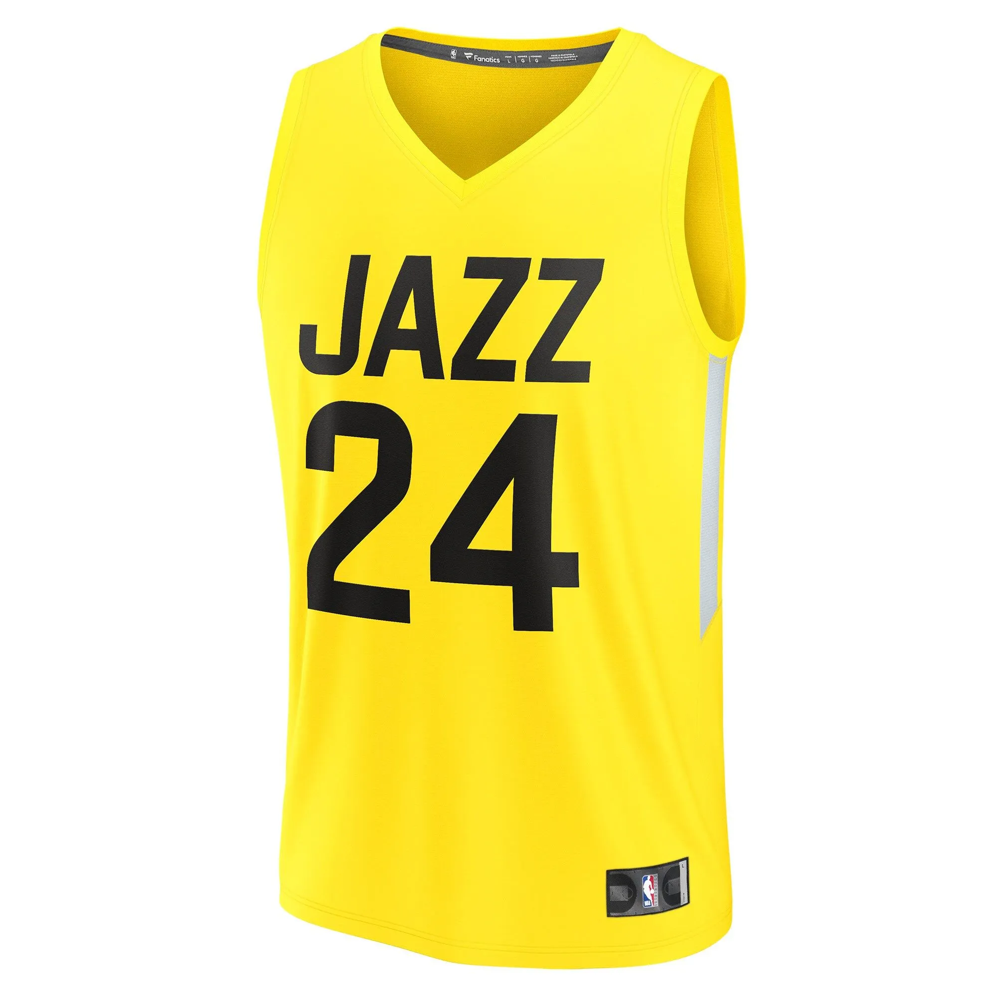 Walker Kessler Utah Jazz Fanatics Branded Fast Break Replica Player Jersey - Icon Edition - Yellow