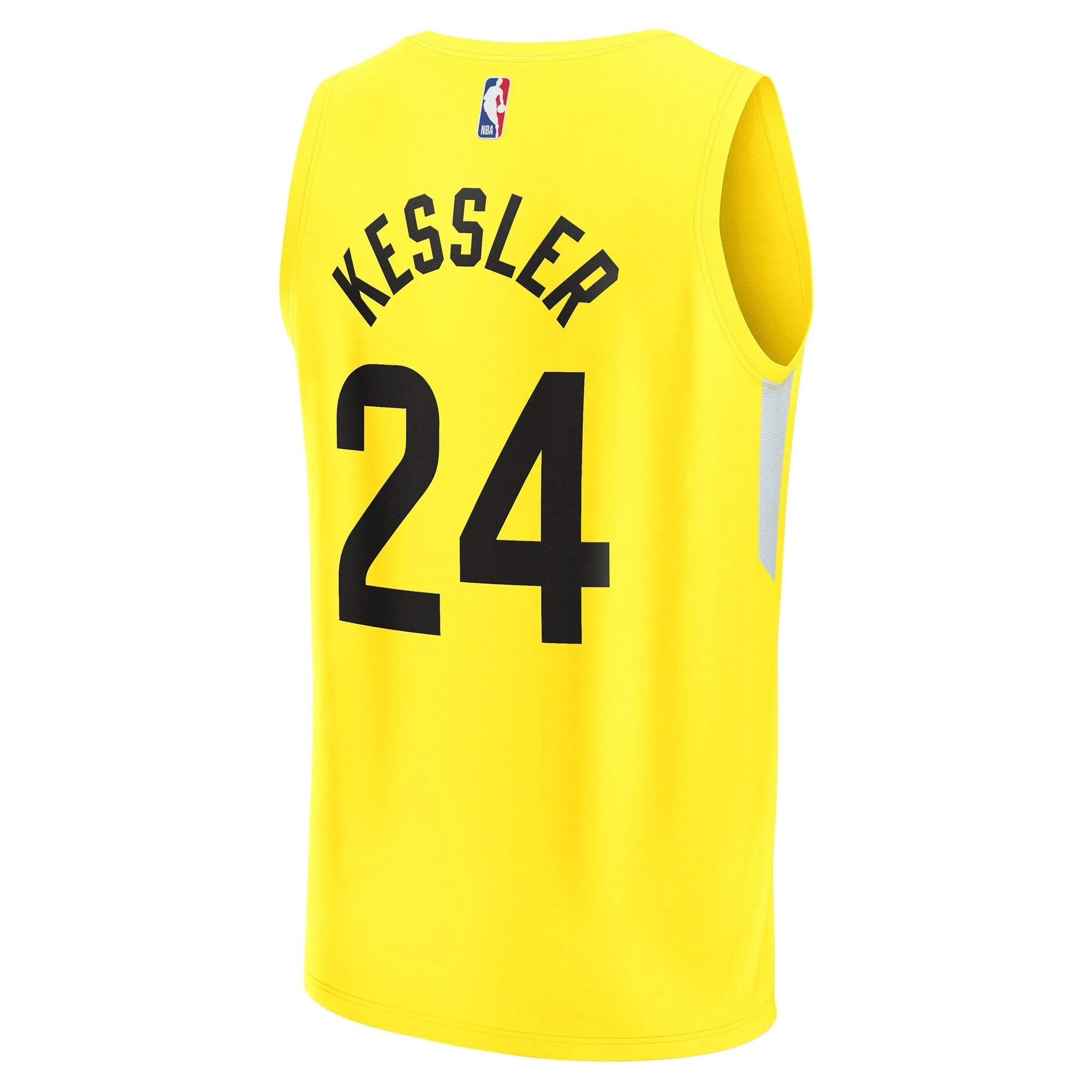 Walker Kessler Utah Jazz Fanatics Branded Fast Break Replica Player Jersey - Icon Edition - Yellow