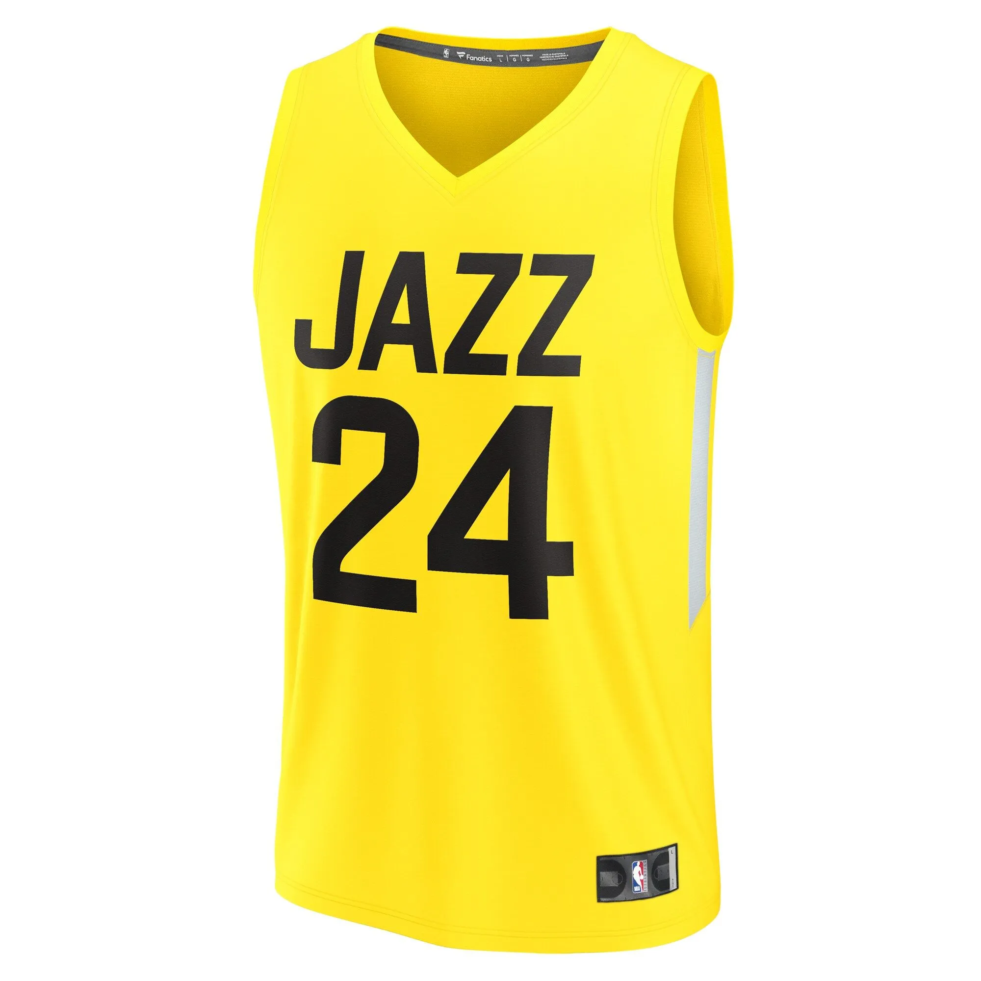 Walker Kessler Utah Jazz Fanatics Branded Youth Fast Break Player Jersey - Icon Edition - Yellow