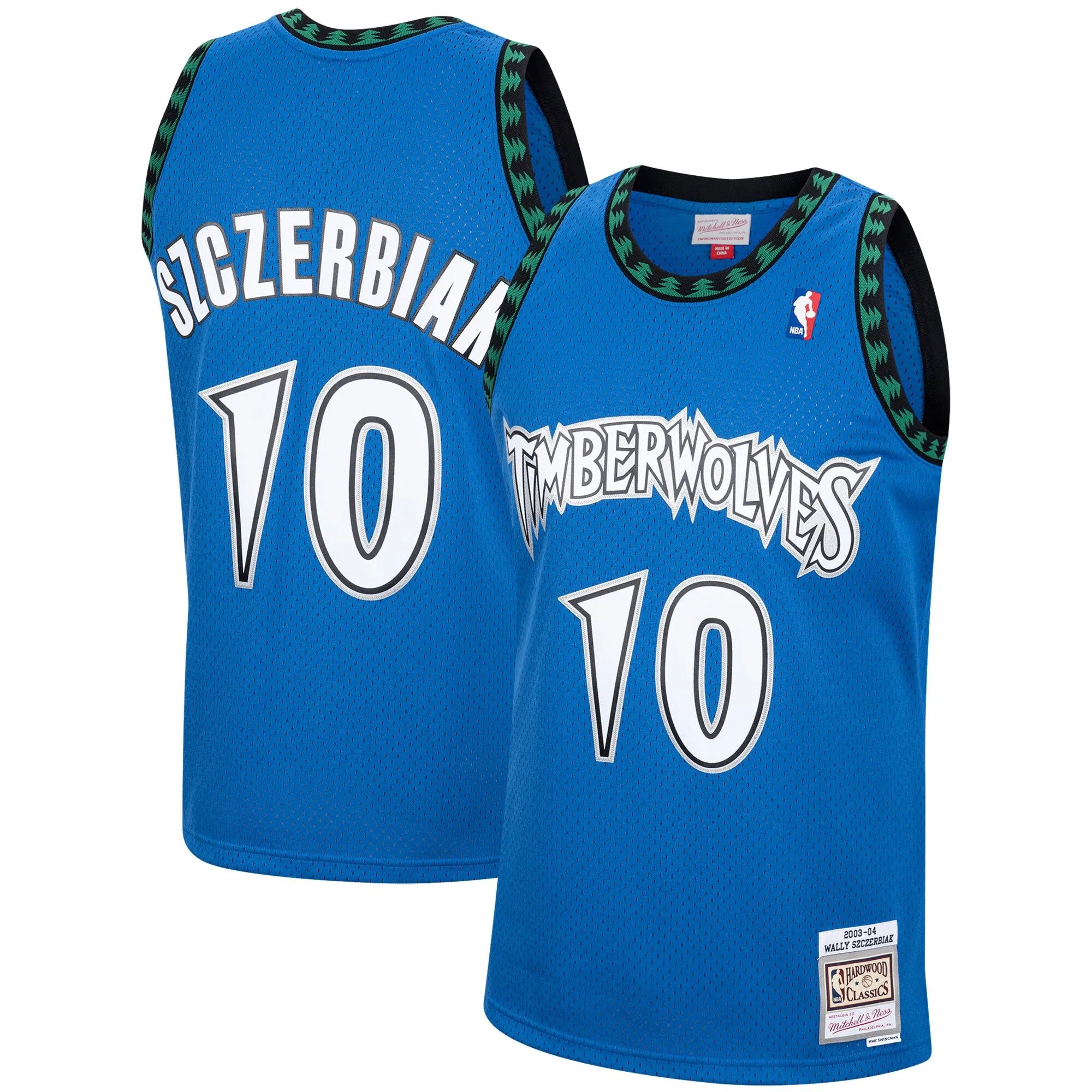 Wally Szczerbiak Minnesota Timberwolves Mitchell & Ness 2001/02 Hardwood Classics Swingman Jersey - Blue