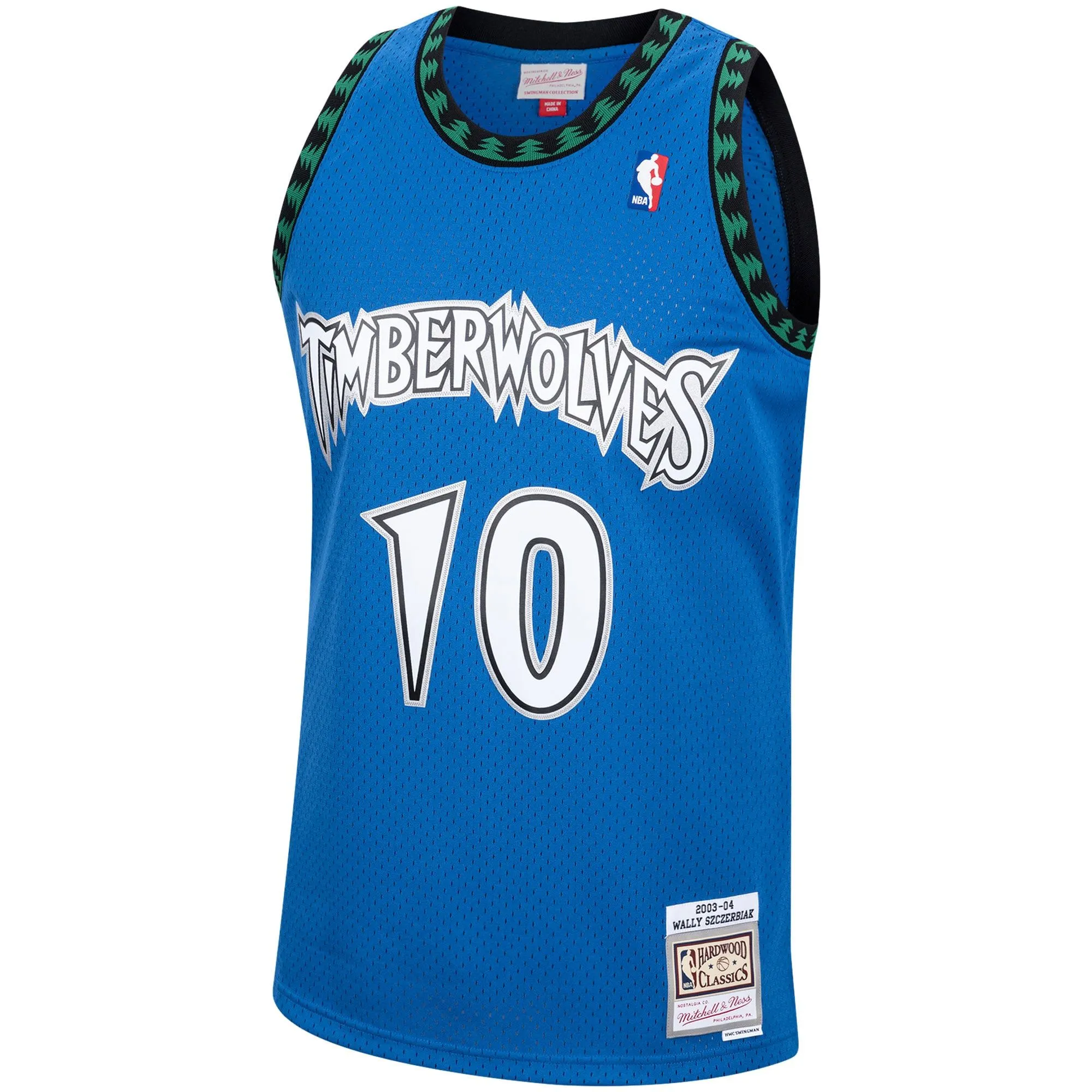 Wally Szczerbiak Minnesota Timberwolves Mitchell & Ness 2001/02 Hardwood Classics Swingman Jersey - Blue