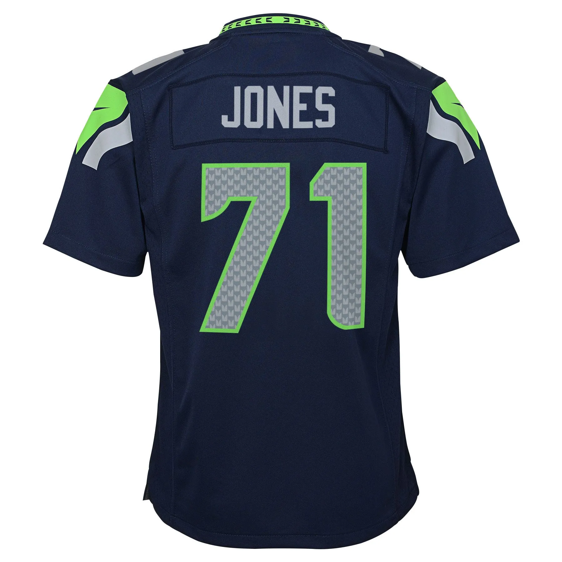 Walter Jones Seattle Seahawks Youth  Retired Game Jersey - Navy Blue