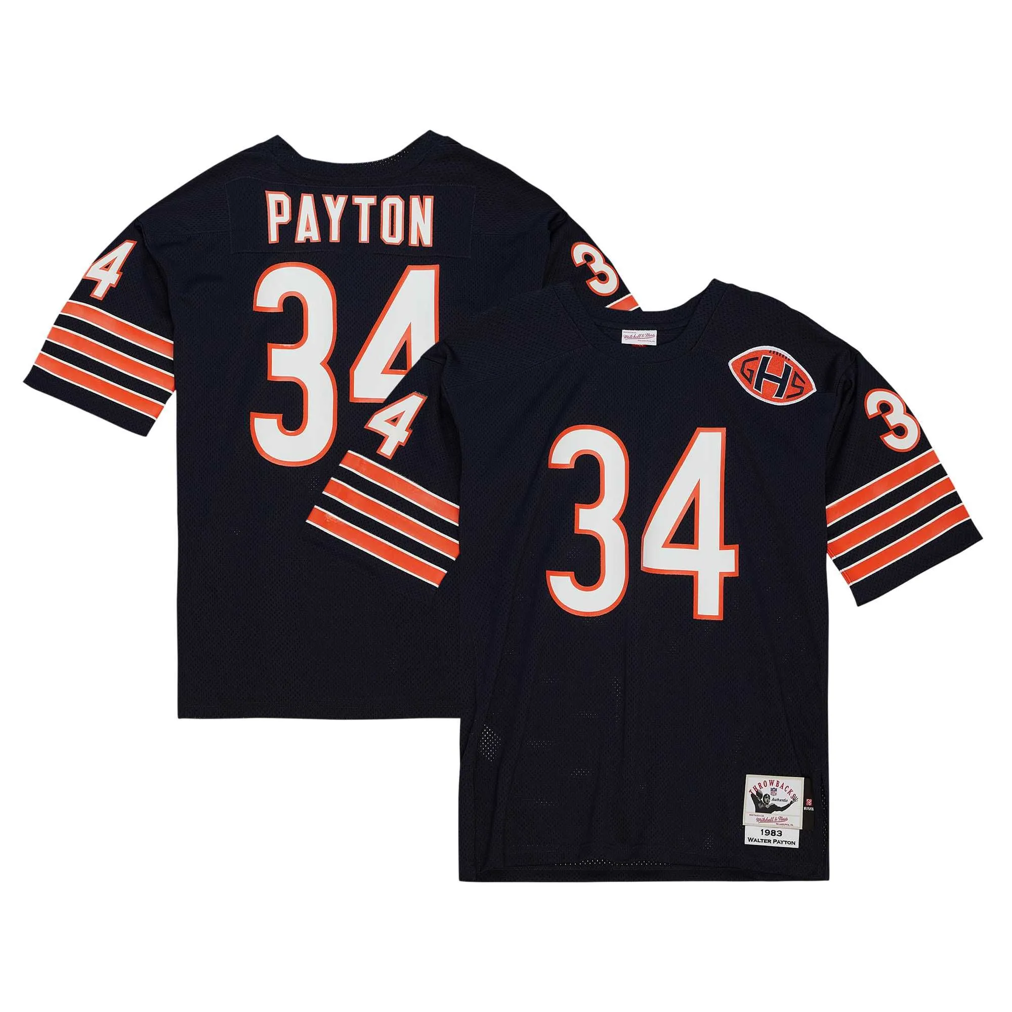 Walter Payton Chicago Bears 1983 Mitchell & Ness  Throwback Retired Player Jersey - Navy