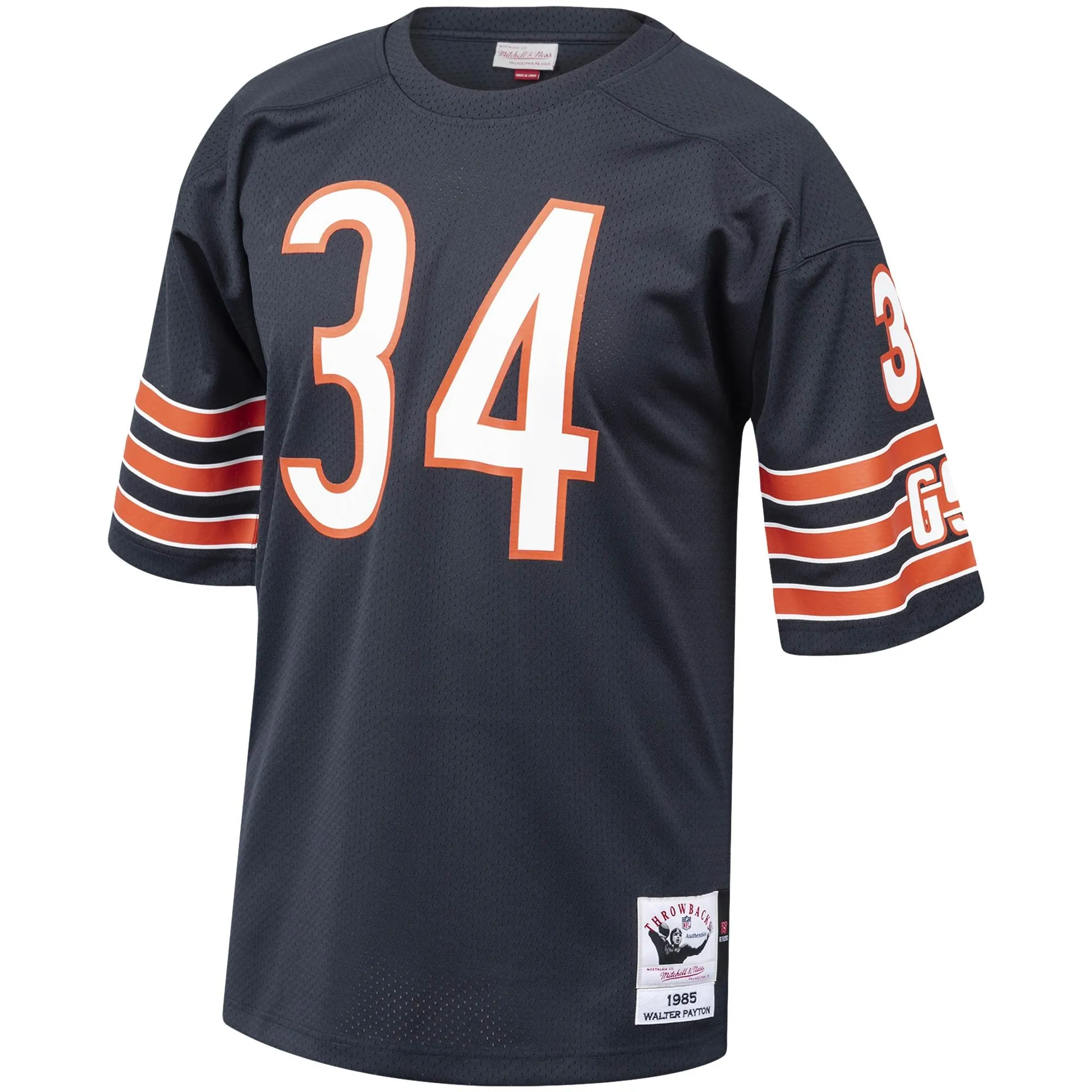 Walter Payton Chicago Bears 1985 Mitchell & Ness  Throwback Retired Player Jersey - Navy