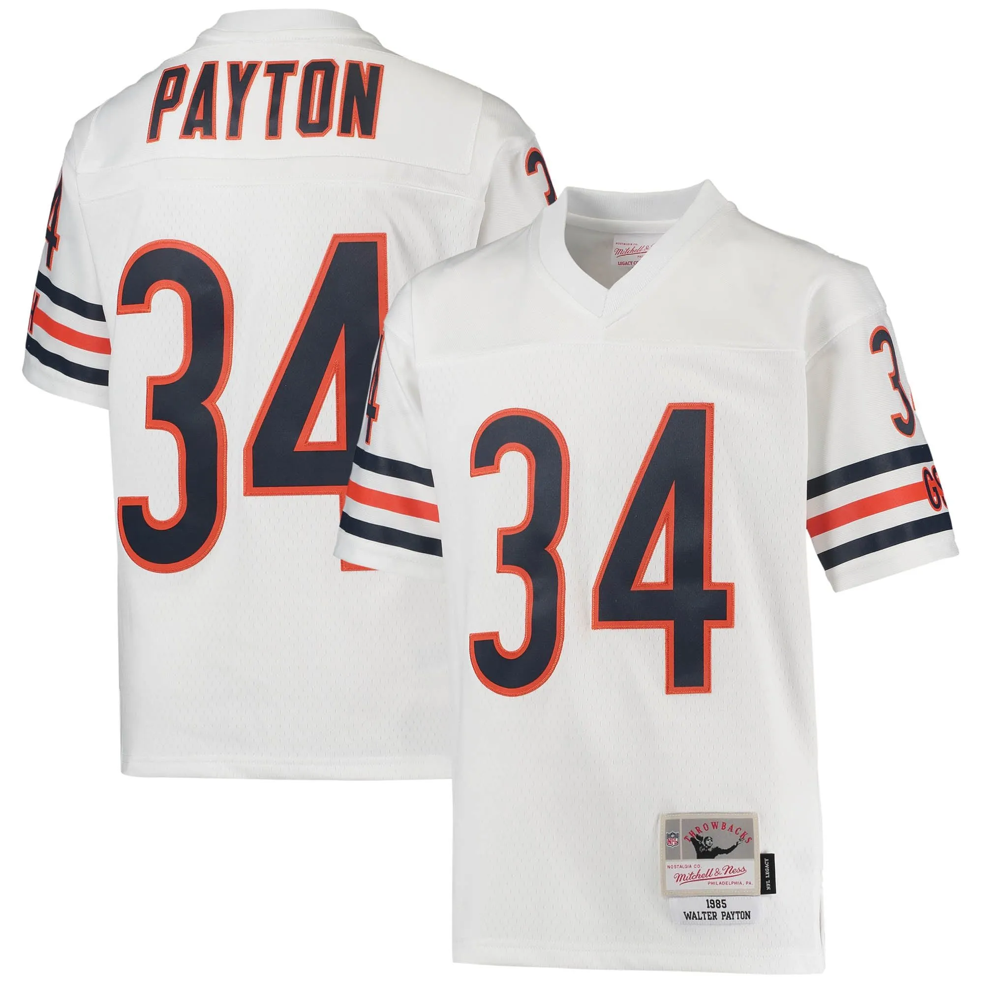 Walter Payton Chicago Bears Mitchell & Ness Youth 1985 Retired Player Legacy Jersey - White