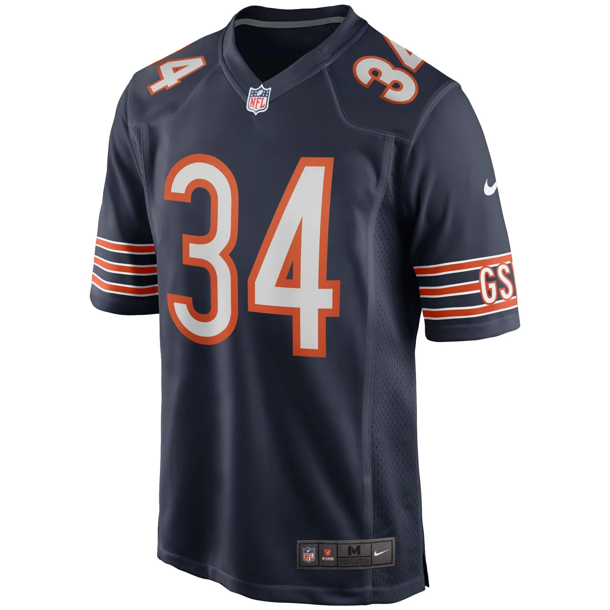 Walter Payton Chicago Bears  Game Retired Player Jersey - Navy