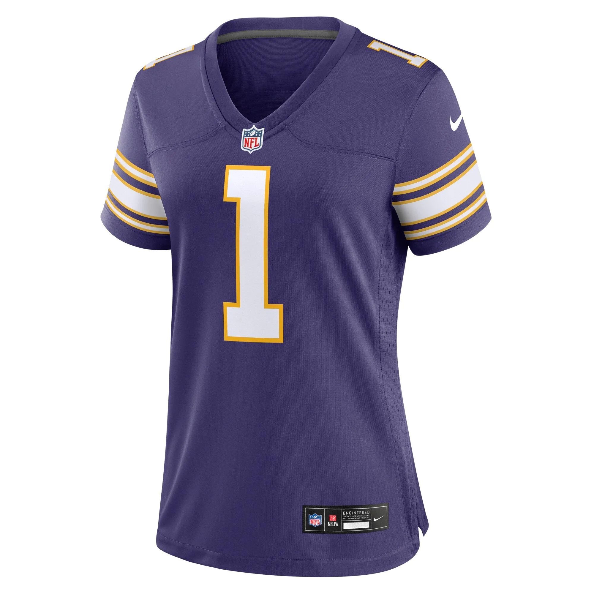 Warren Moon Minnesota Vikings  Women's Classic Retired Player Game Jersey - Purple