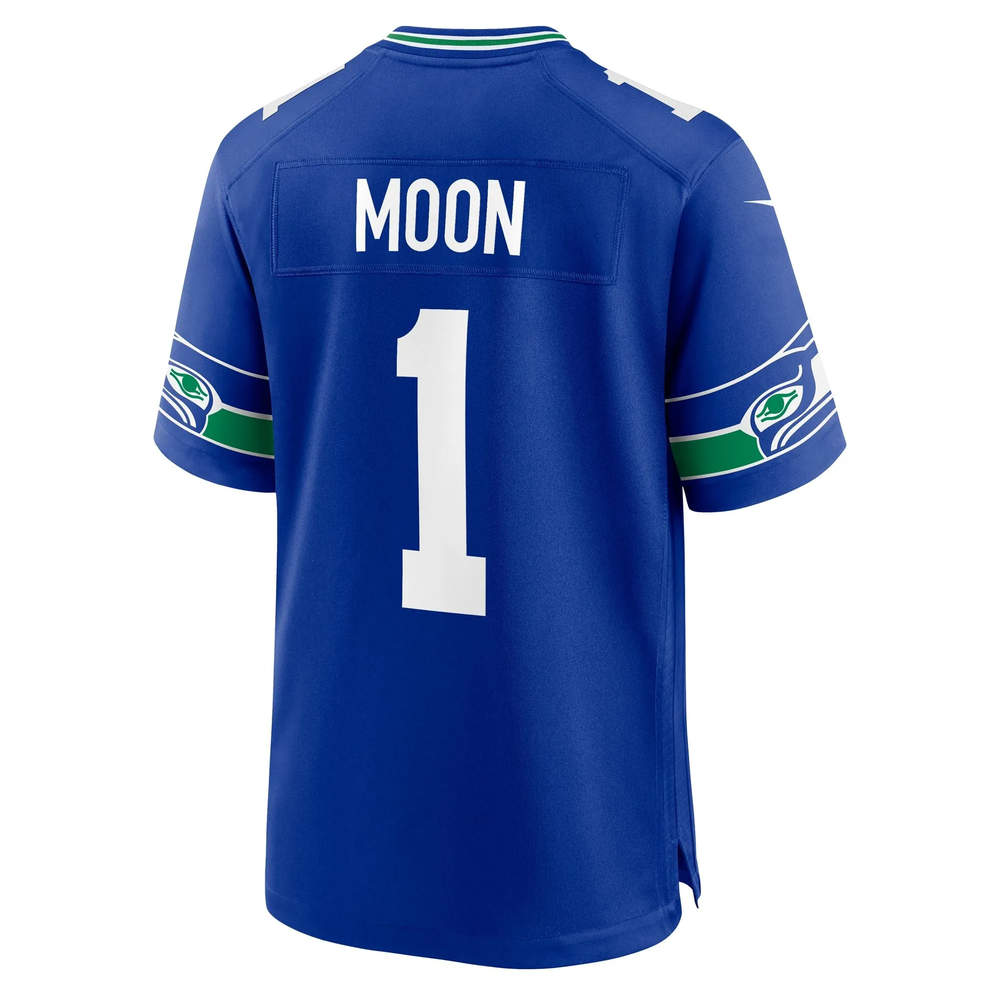 Warren Moon Seattle Seahawks  Throwback Retired Player Game Jersey - Royal