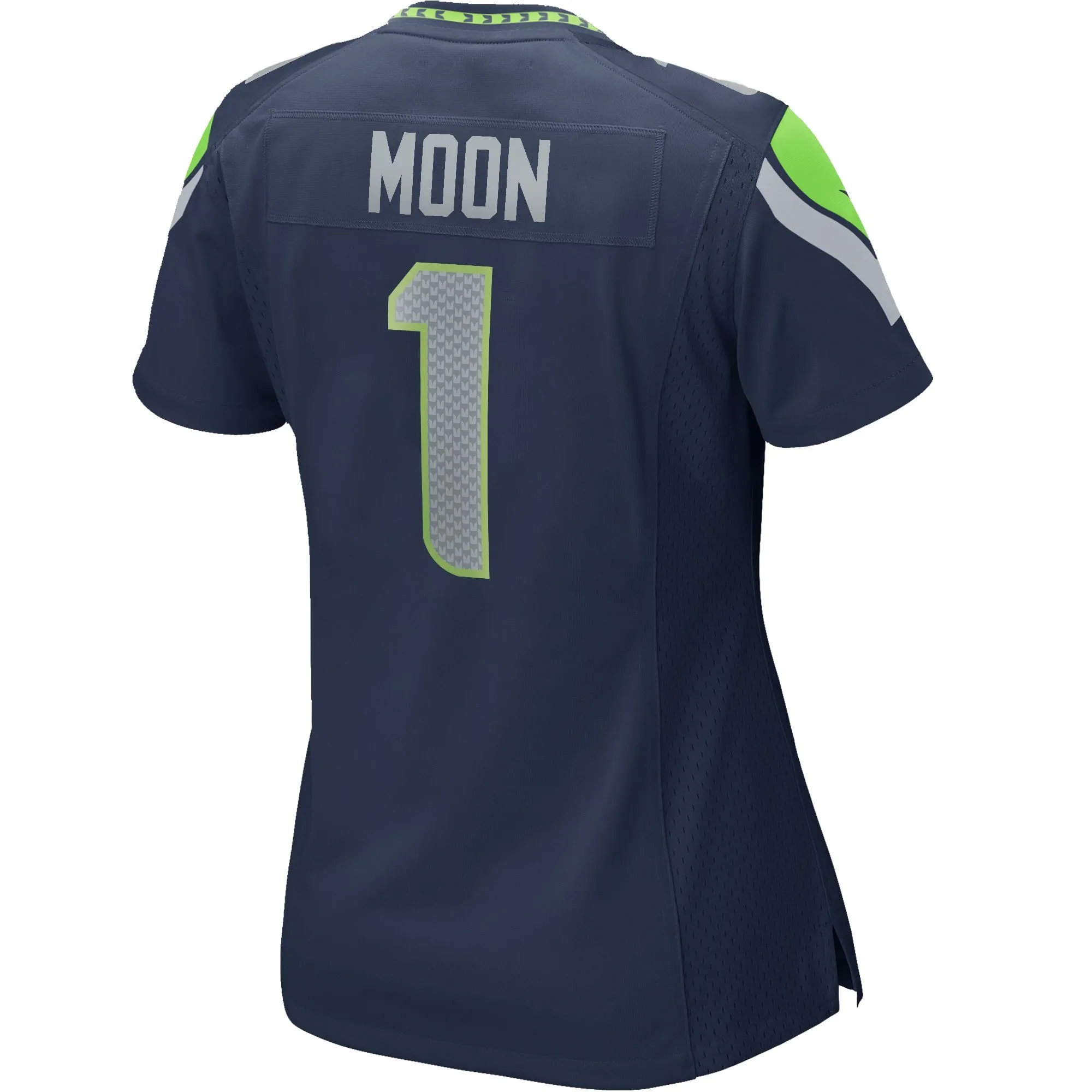 Warren Moon Seattle Seahawks  Women's Game Retired Player Jersey - College Navy