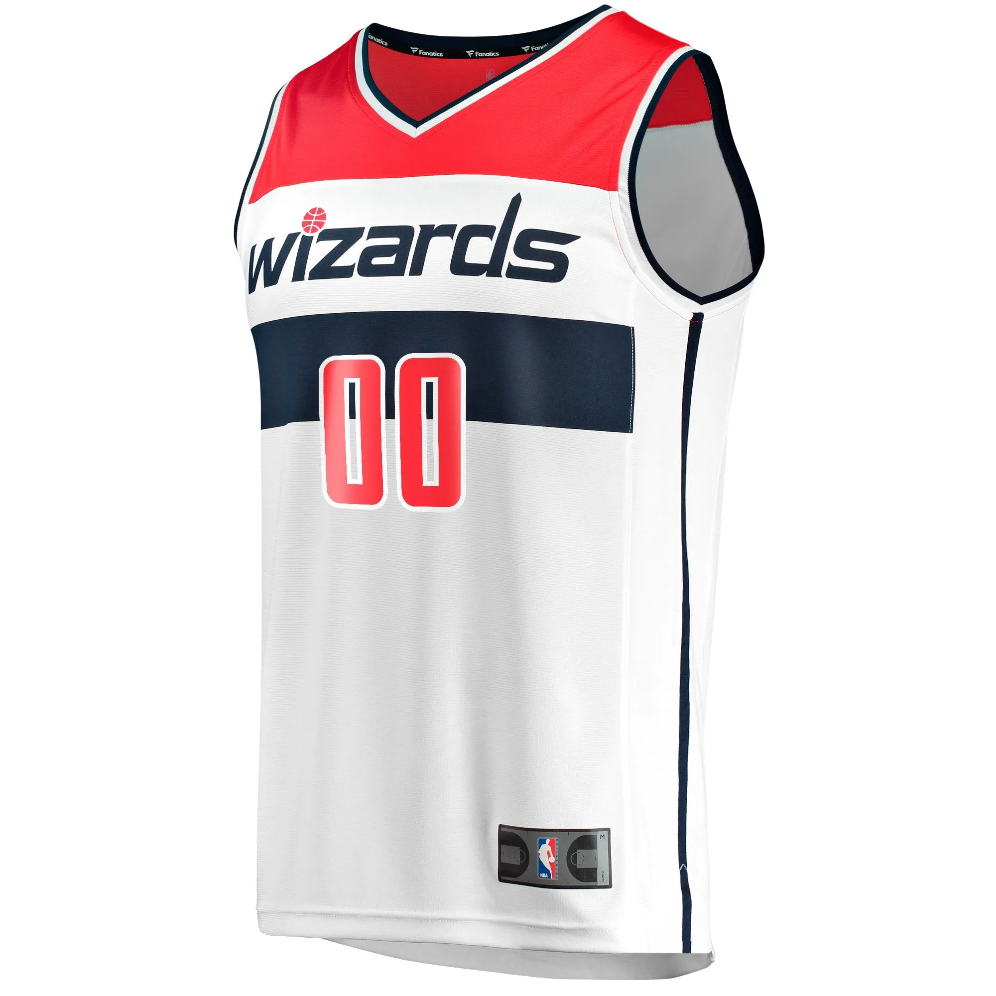 Washington Wizards Fanatics Branded Fast Break Custom Replica Jersey - Association Edition - White