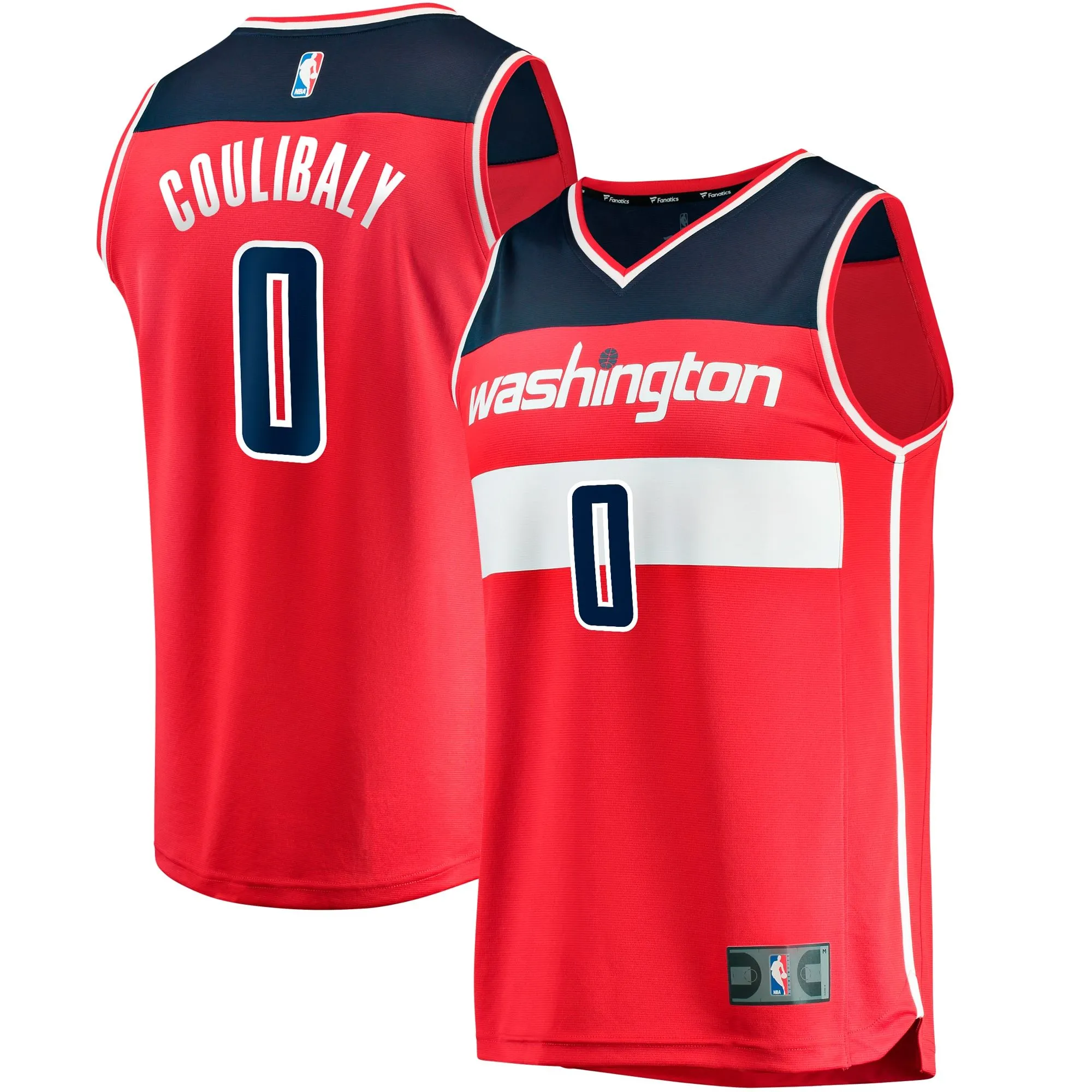 Washington Wizards Fanatics Branded  Fast Break Replica Jersey - Icon Edition - Red