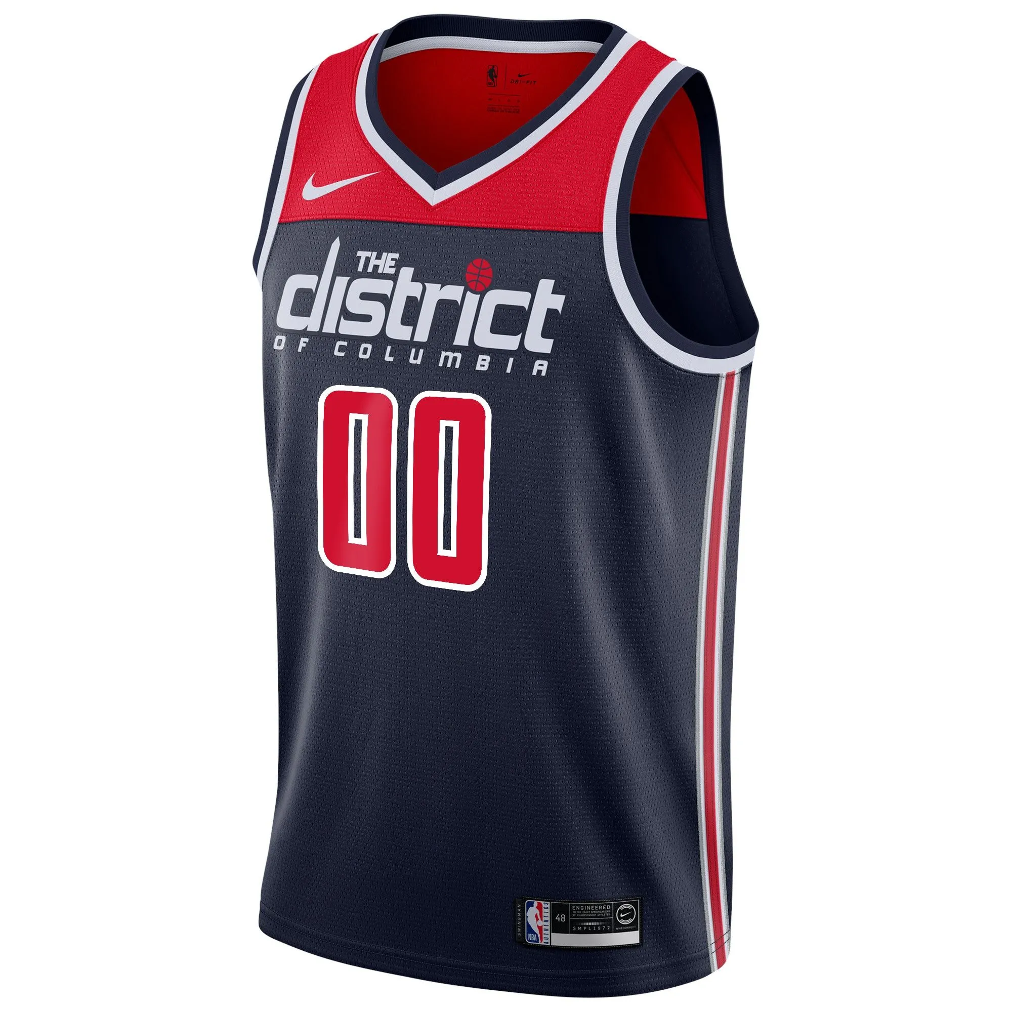 Washington Wizards  2019/20 Custom Swingman Jersey Navy - Statement Edition