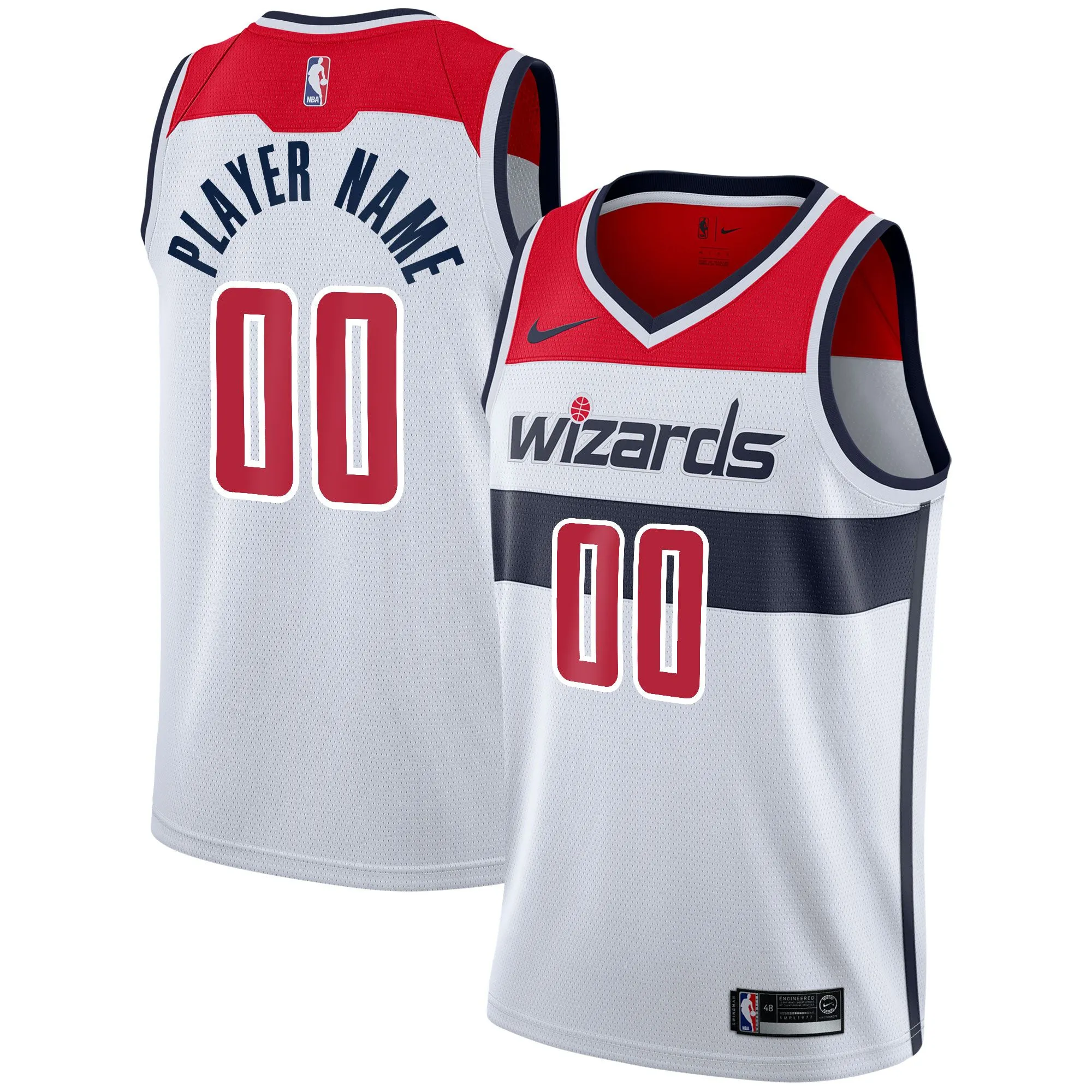 Washington Wizards  2020/21 Swingman Custom Jersey - Association Edition - White