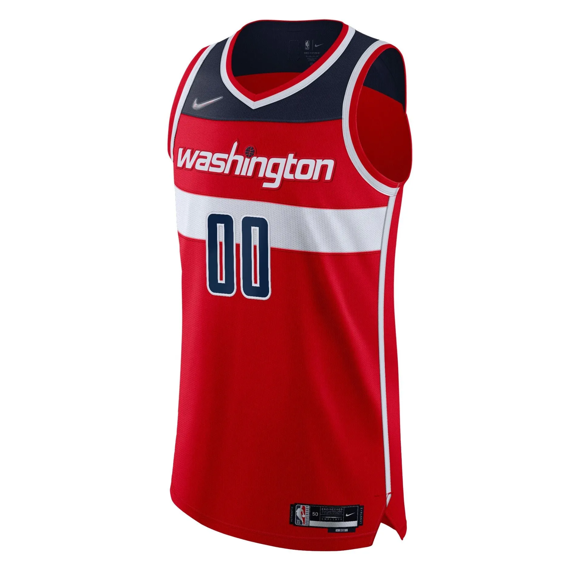 Washington Wizards  2021/22 Diamond  Custom Jersey - Icon Edition - Red