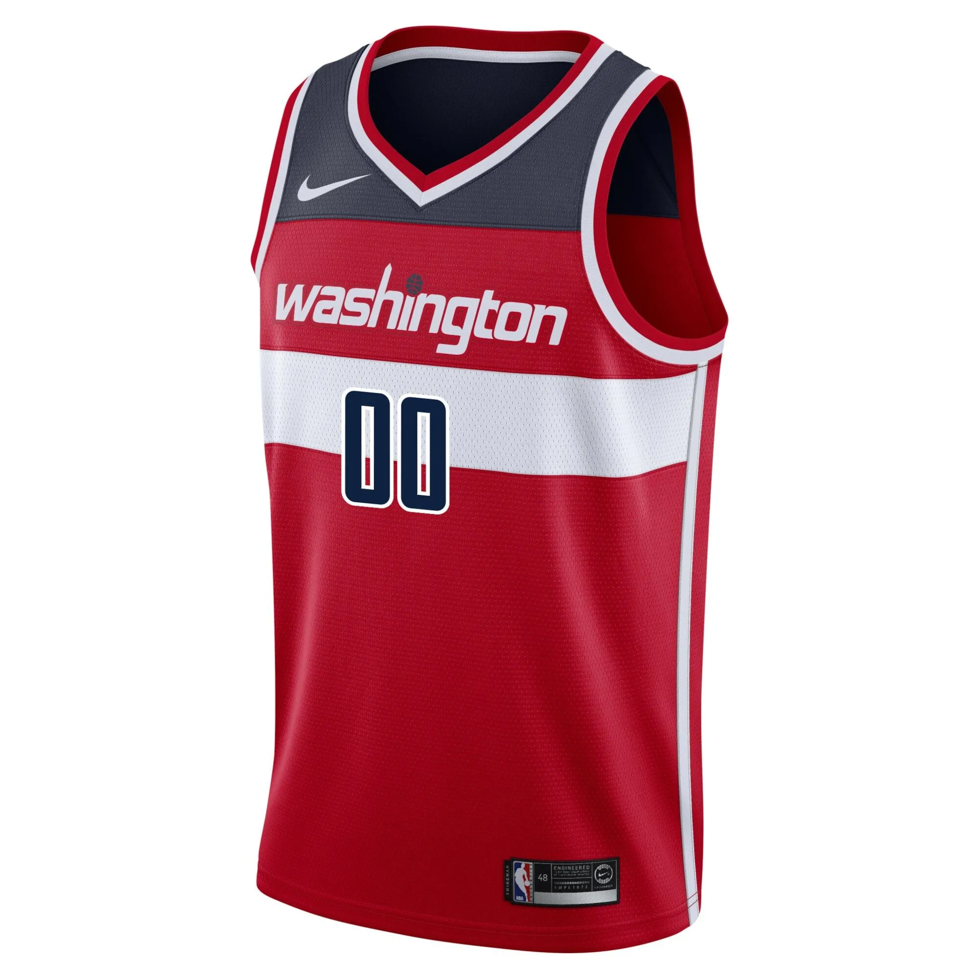 Washington Wizards  Swingman Custom Jersey Red - Icon Edition