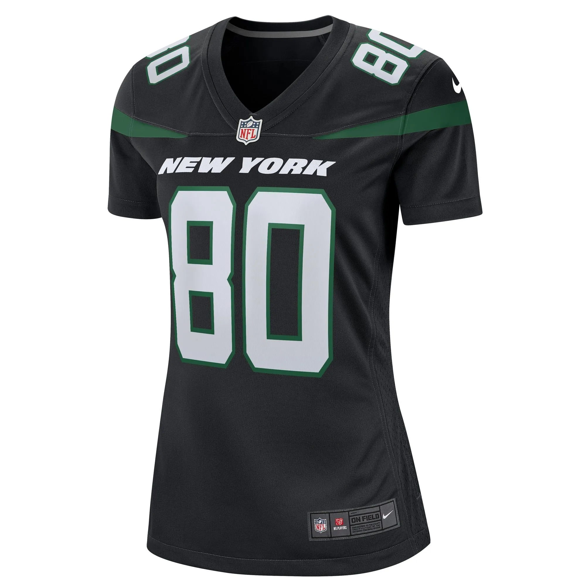 Wayne Chrebet New York Jets  Women's Retired Player Jersey - Black