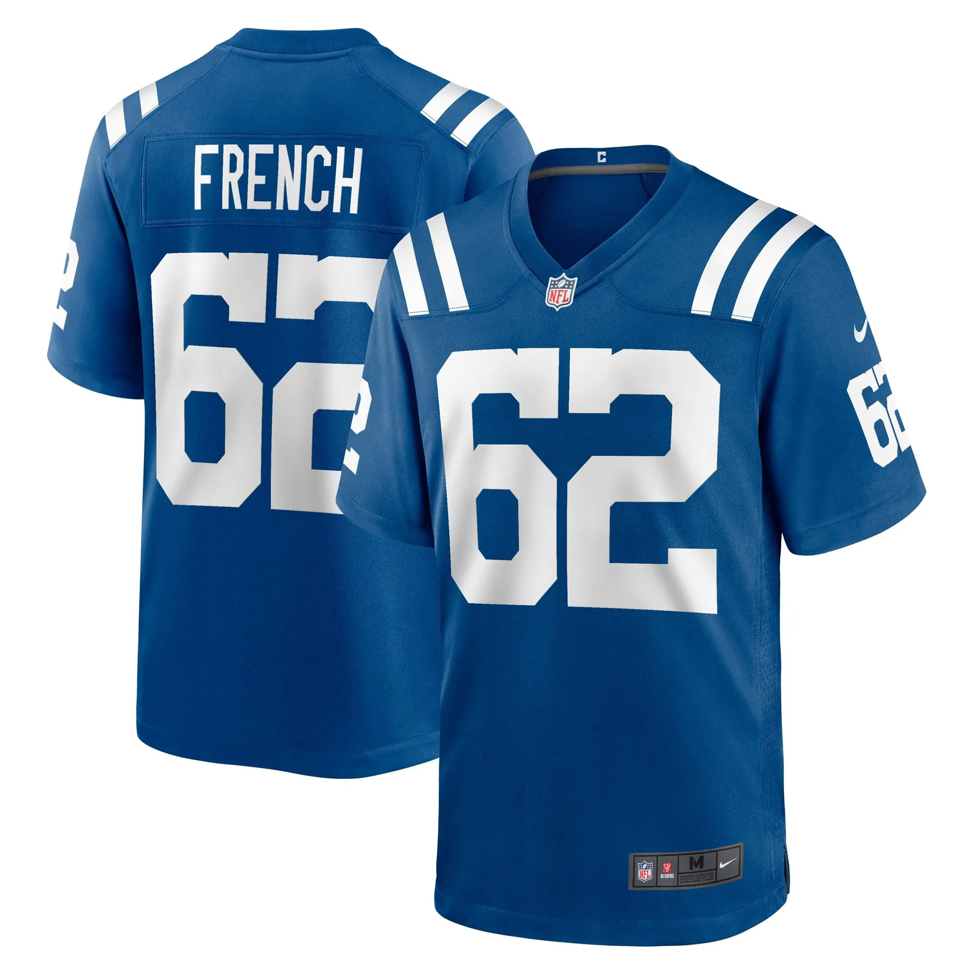 Wesley French Indianapolis Colts  Game Player Jersey - Royal