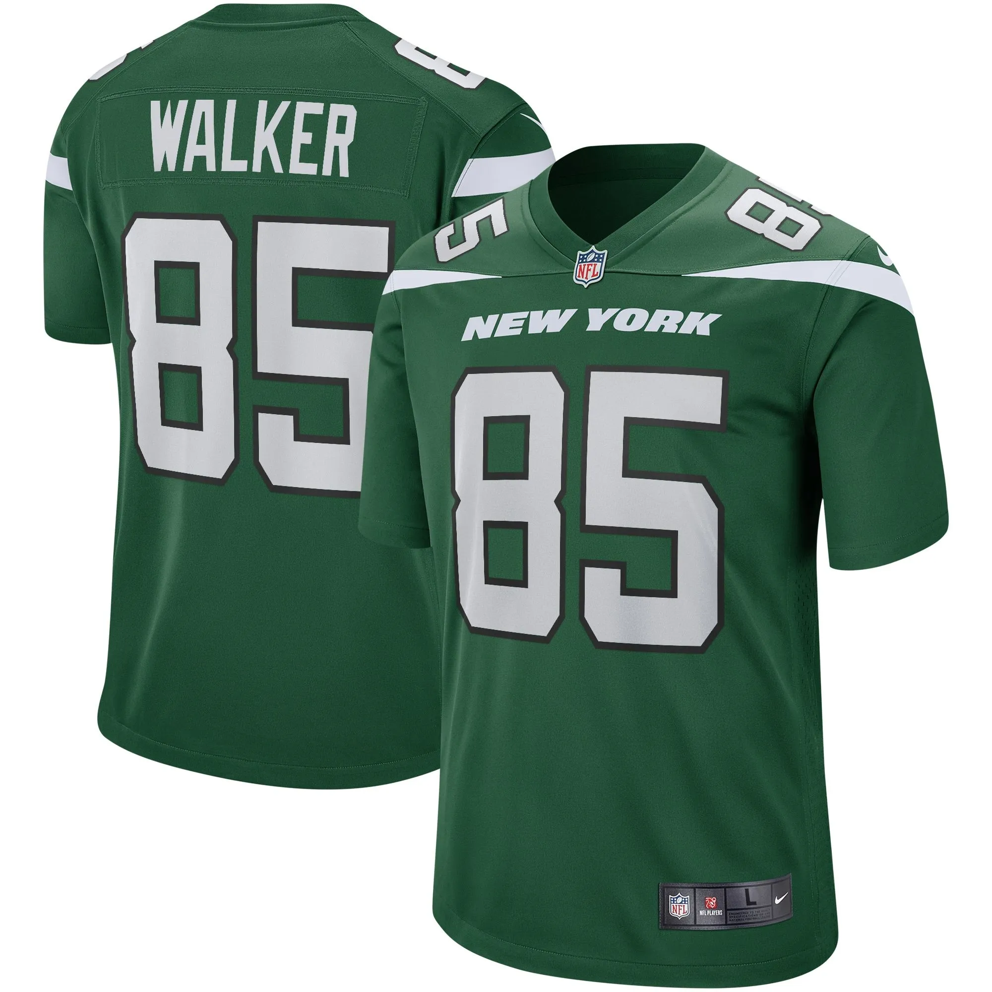 Wesley Walker New York Jets  Game Retired Player Jersey - Gotham Green