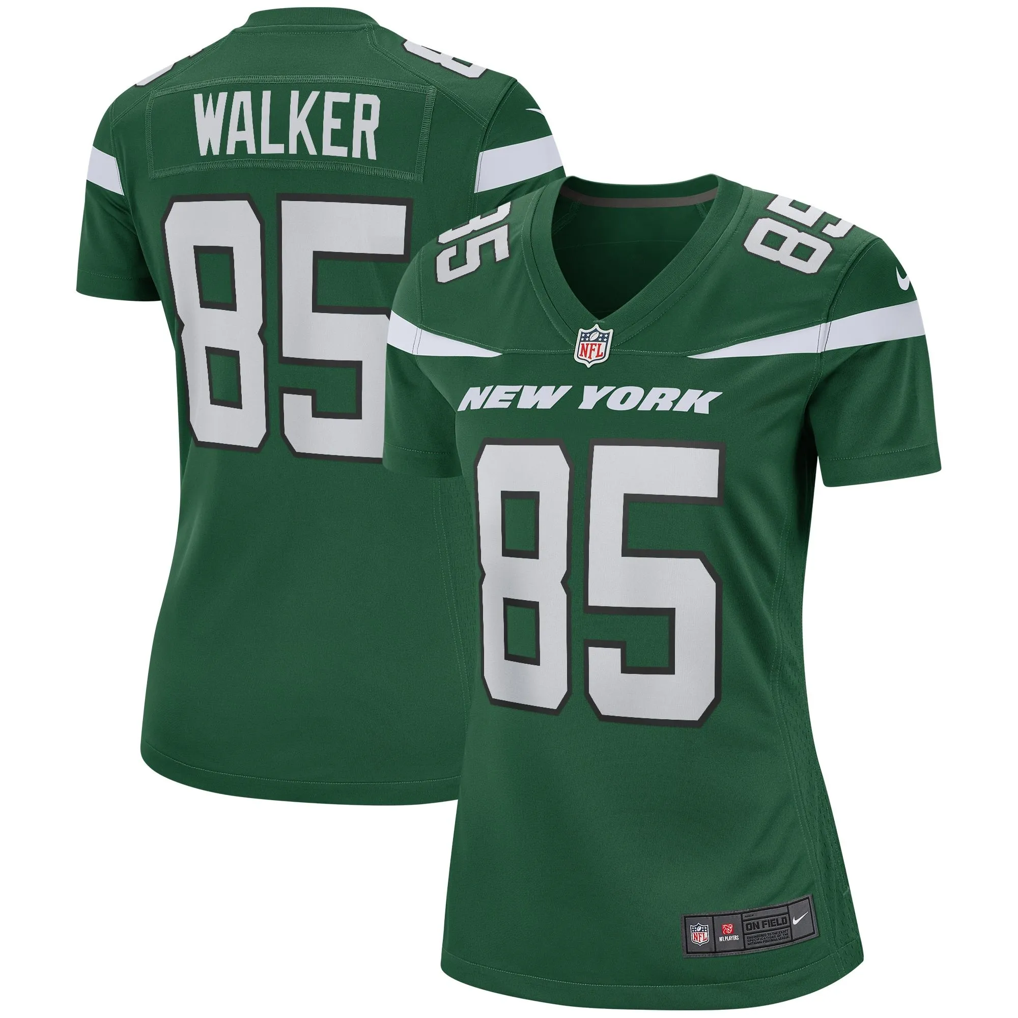 Wesley Walker New York Jets  Women's Game Retired Player Jersey - Green