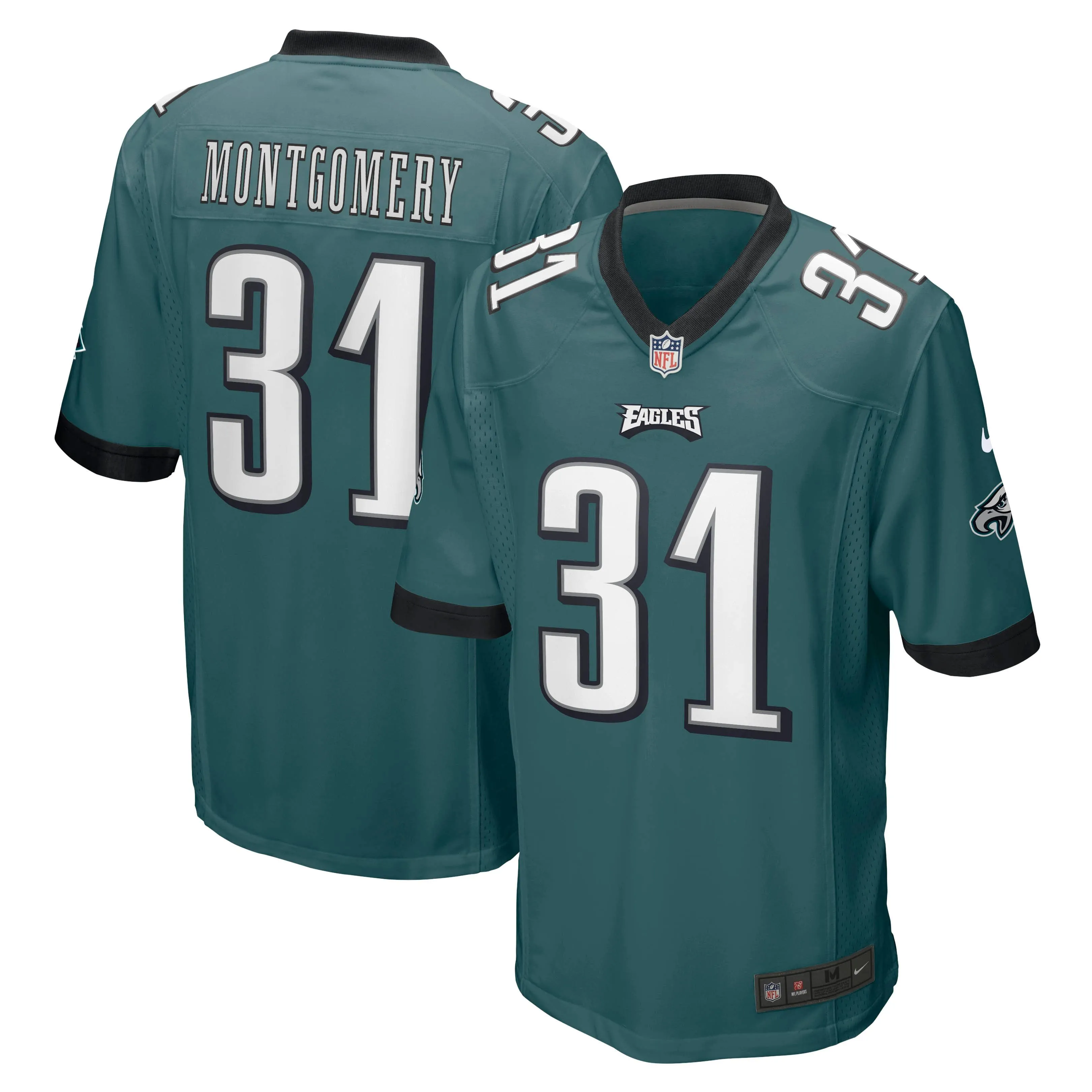 Wilbert Montgomery Philadelphia Eagles  Retired Player Jersey - Midnight Green