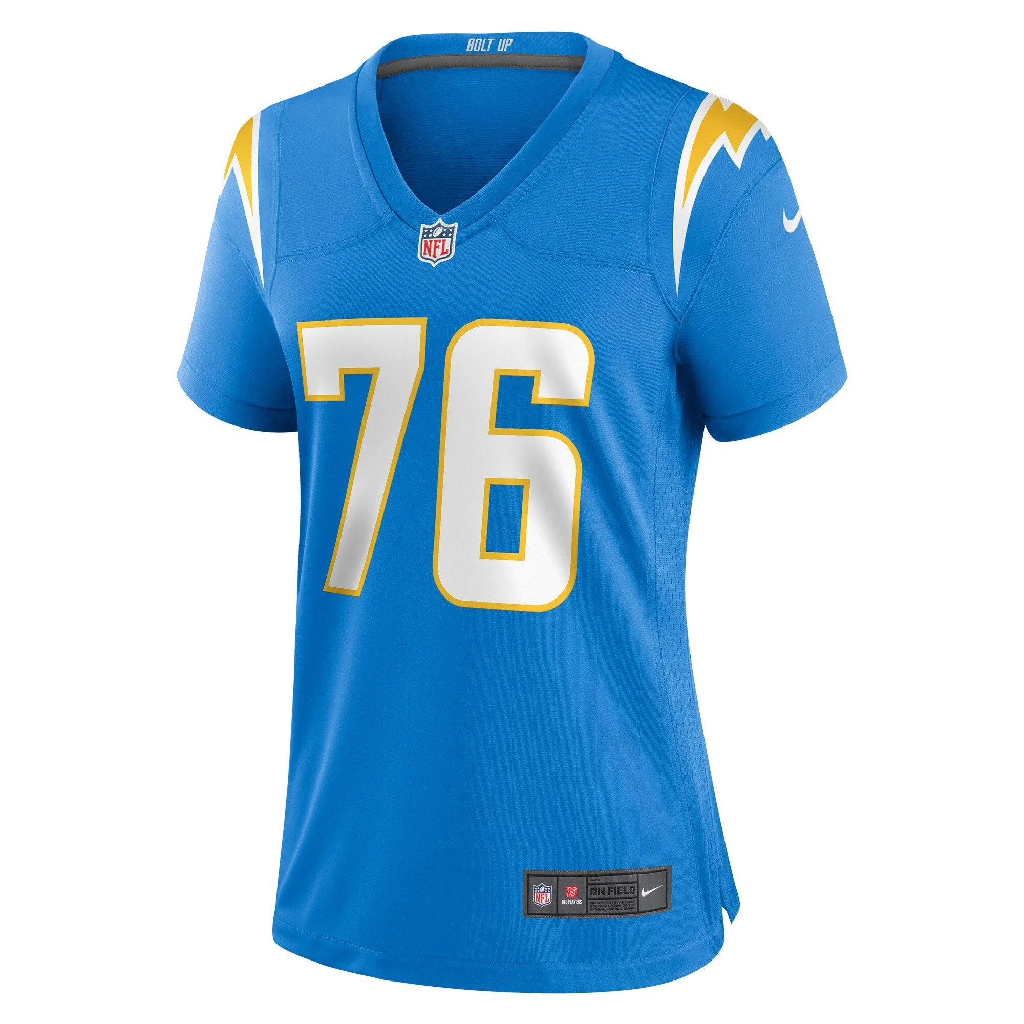 Will Clapp Los Angeles Chargers  Women's Game Jersey - Powder Blue