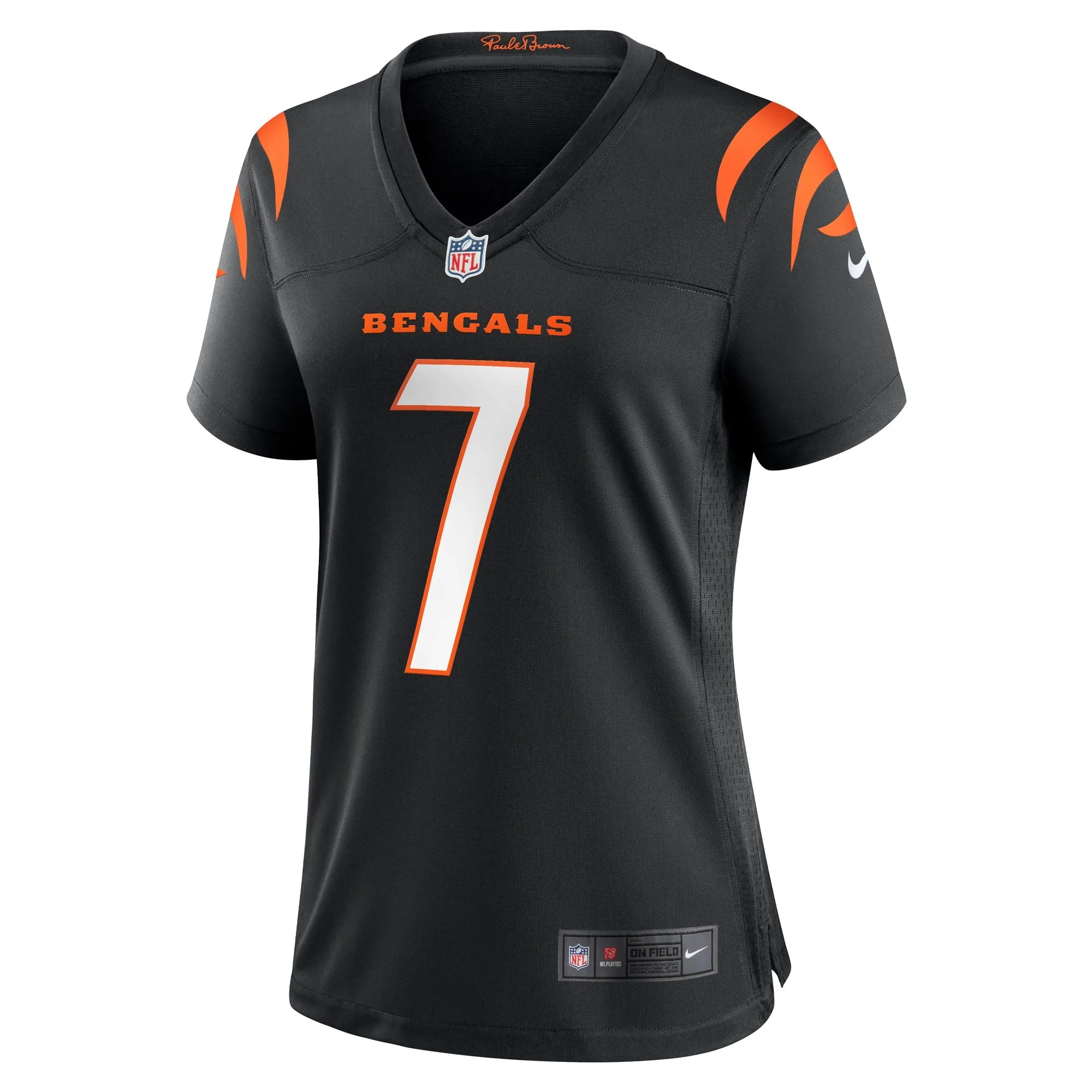 Will Grier Cincinnati Bengals  Women's Team Game Jersey -  Black