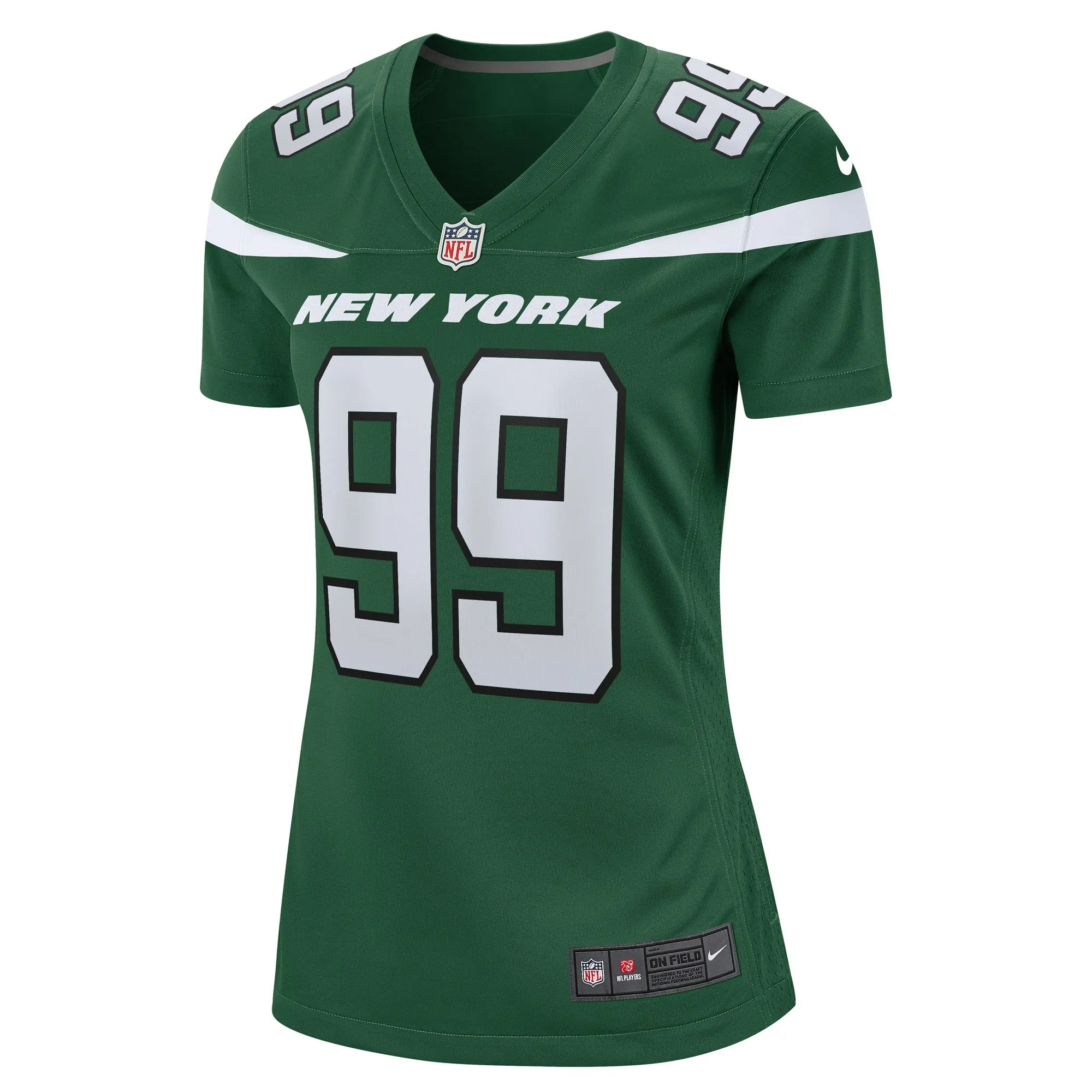 Will McDonald IV New York Jets  Women's  Game Jersey - Gotham Green