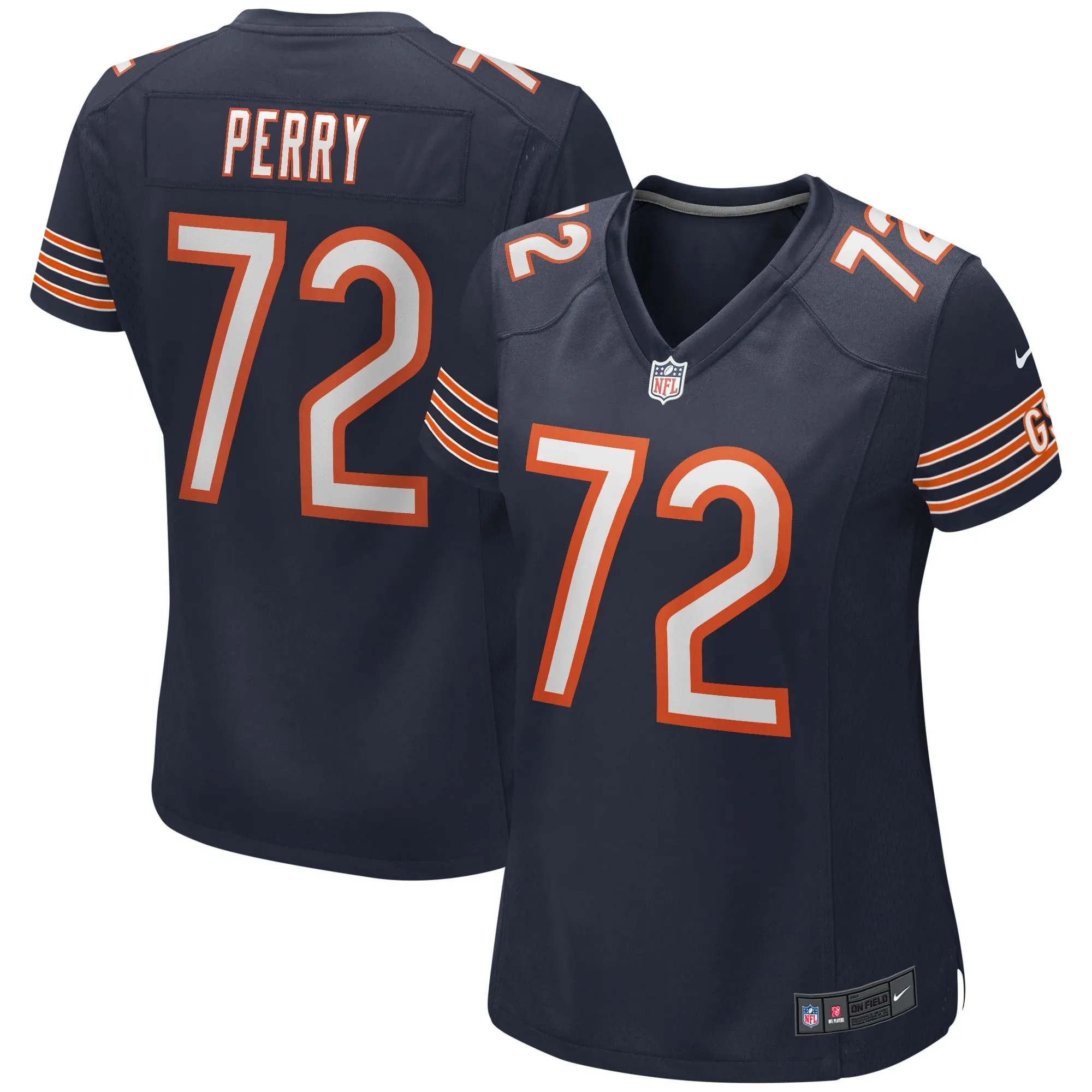 William Perry Chicago Bears  Women's Game Retired Player Jersey - Navy