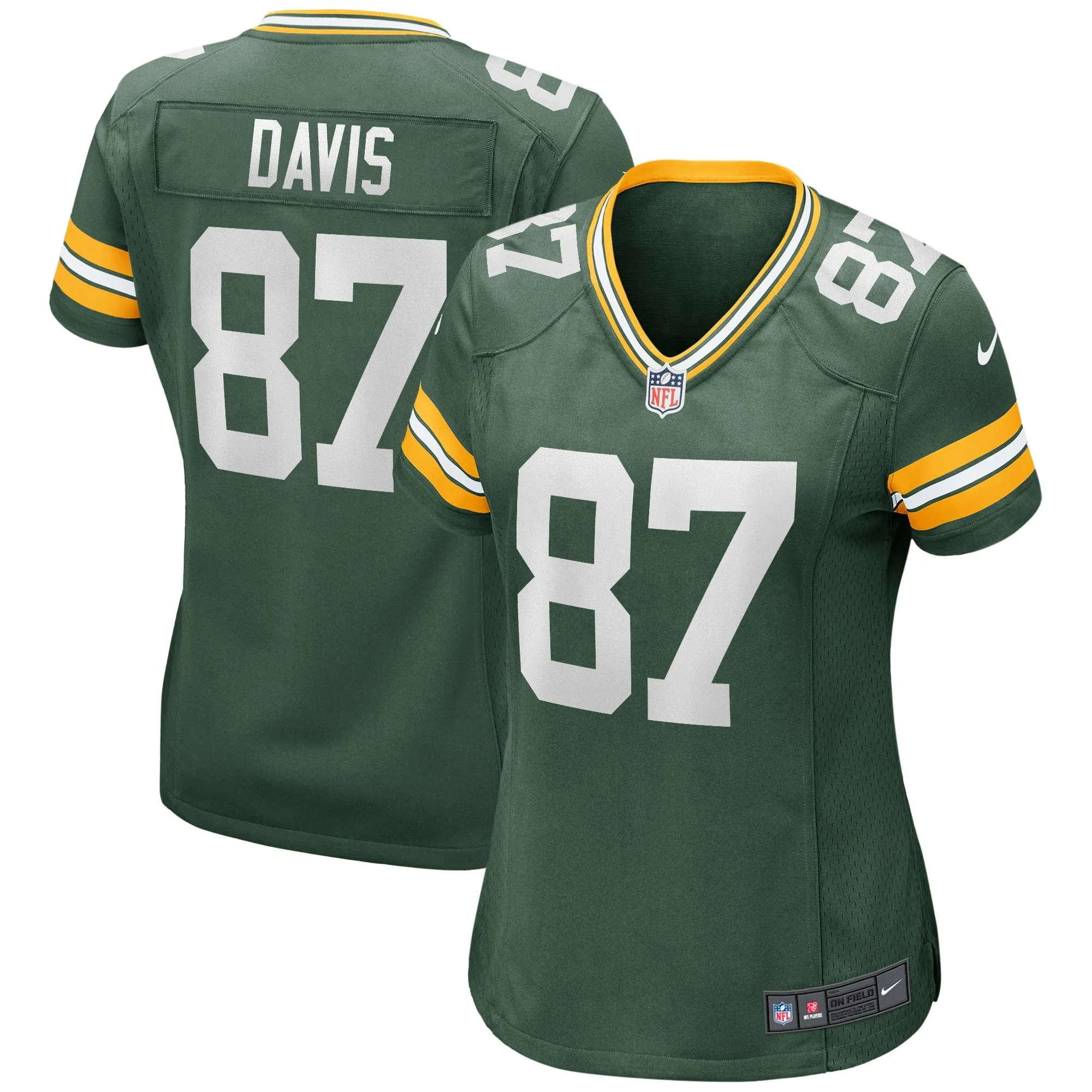 Willie Davis Green Bay Packers  Women's Game Retired Player Jersey - Green