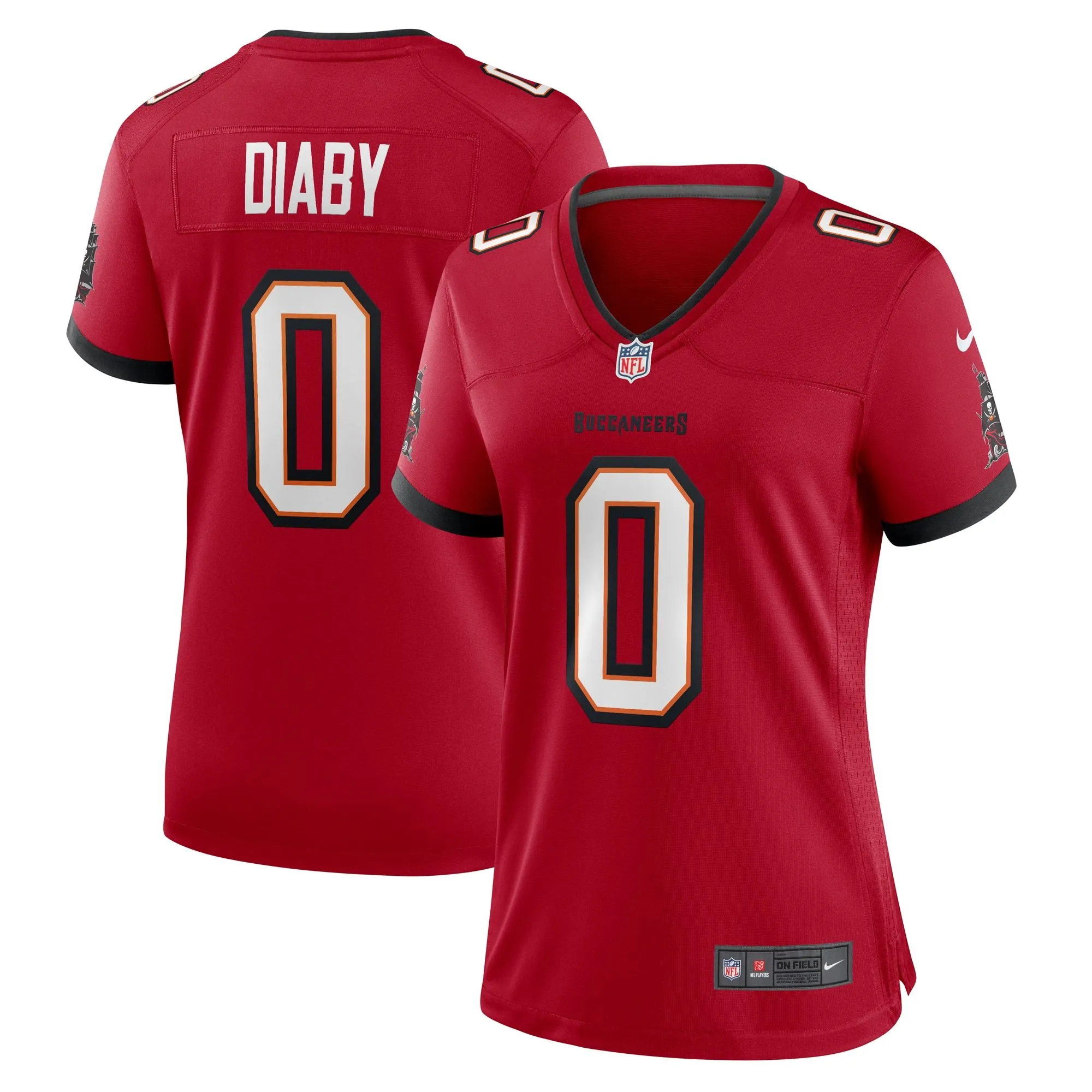 YaYa Diaby Tampa Bay Buccaneers  Women's  Game Jersey -  Red