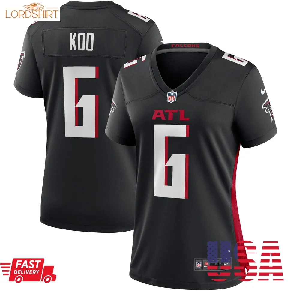 Younghoe Koo Atlanta Falcons  Women's Team Game Jersey   Black