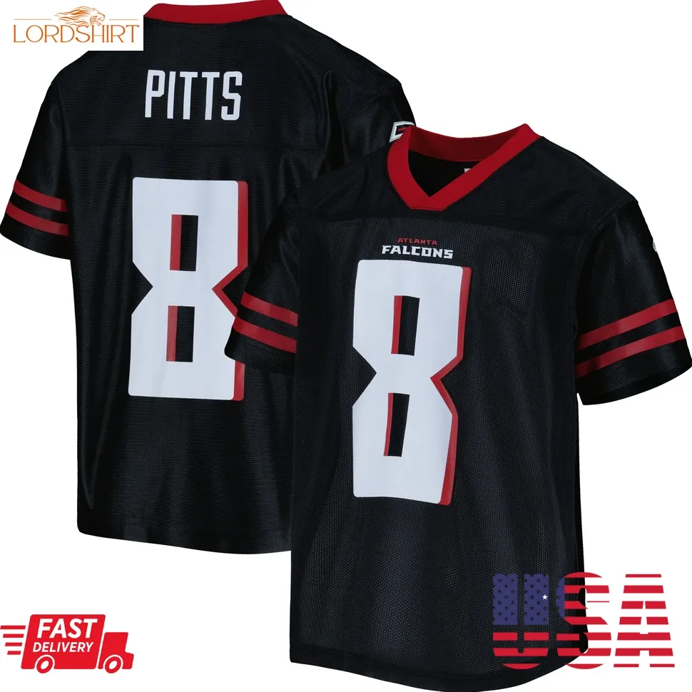 Youth Kyle Pitts Black Atlanta Falcons Team Replica Jersey