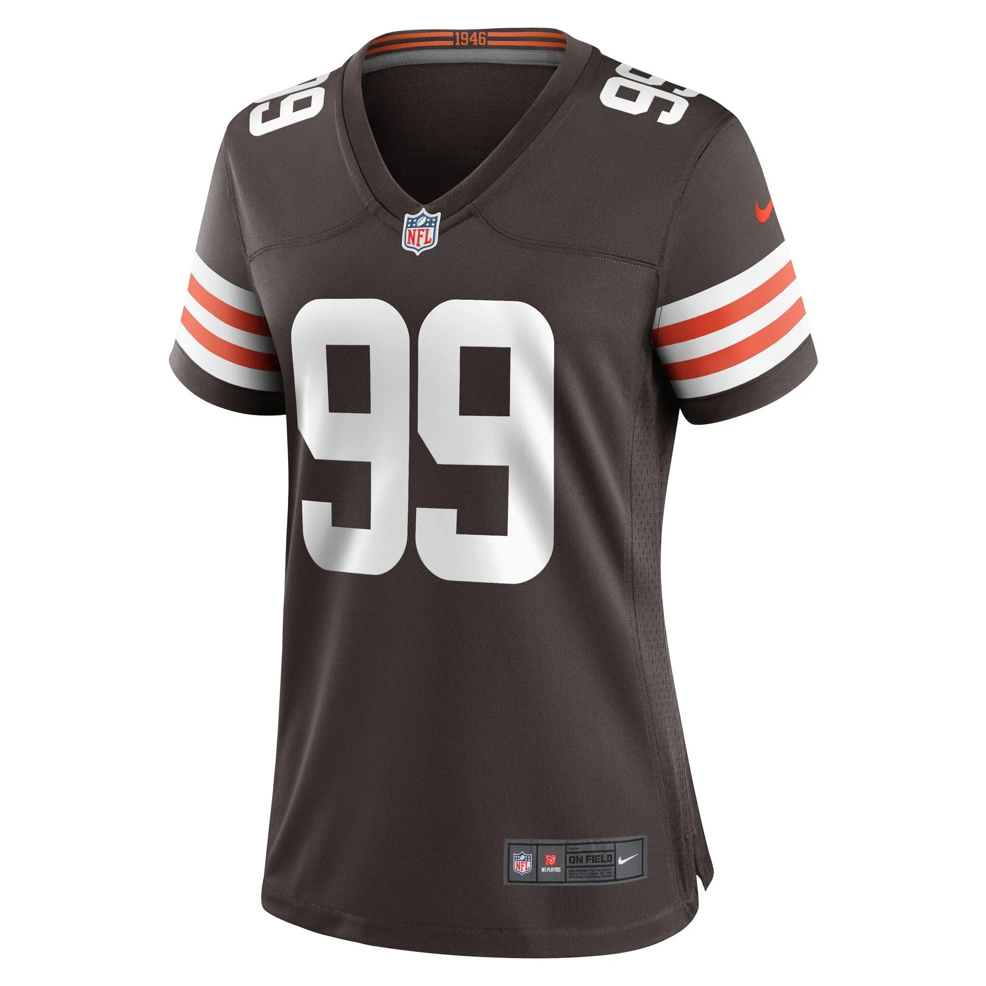 Za'Darius Smith Cleveland Browns  Women's Team Game Jersey -  Brown