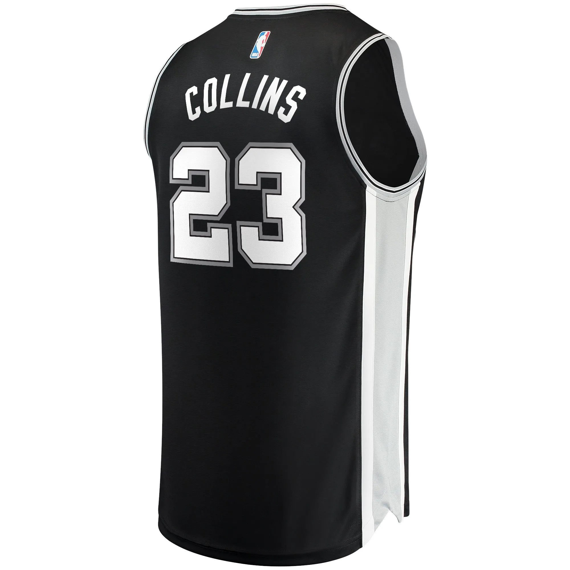 Zach Collins San Antonio Spurs Fanatics Branded Fast Break Replica Jersey - Icon Edition - Black